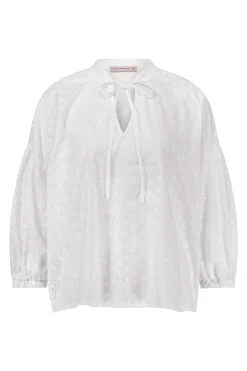 Abbie flower embroidery blouse -|Studio Anneloes Clearance