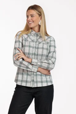 Bobby western check blouse -|Studio Anneloes Sale