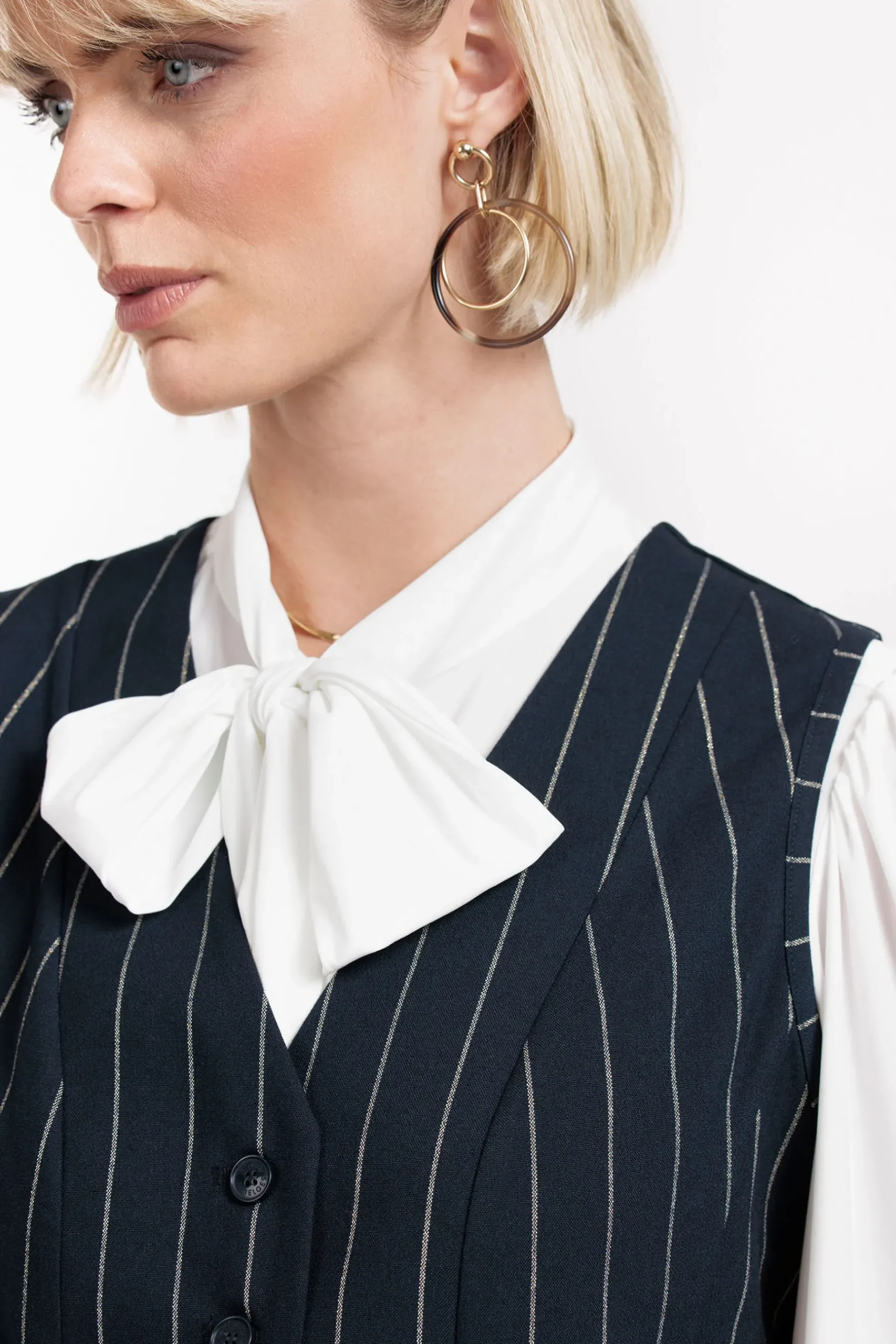 Bruno gold stripe gilet -|Studio Anneloes Online
