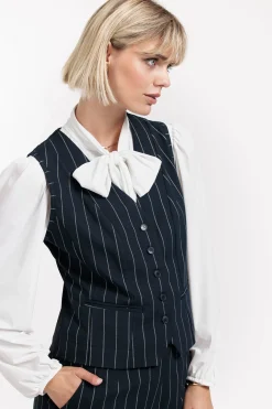 Bruno gold stripe gilet -|Studio Anneloes Online