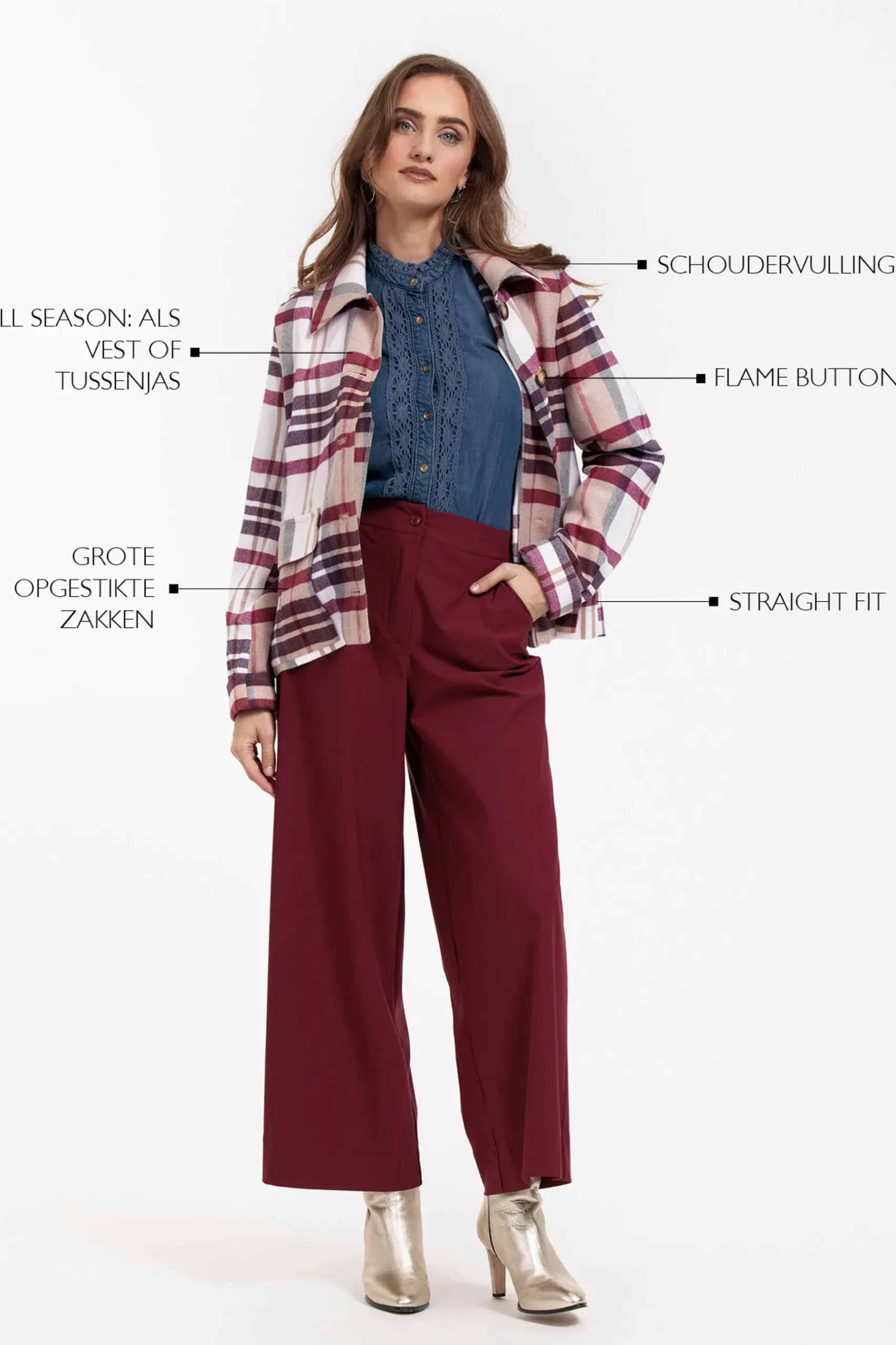 Cady check jacket -|Studio Anneloes Sale