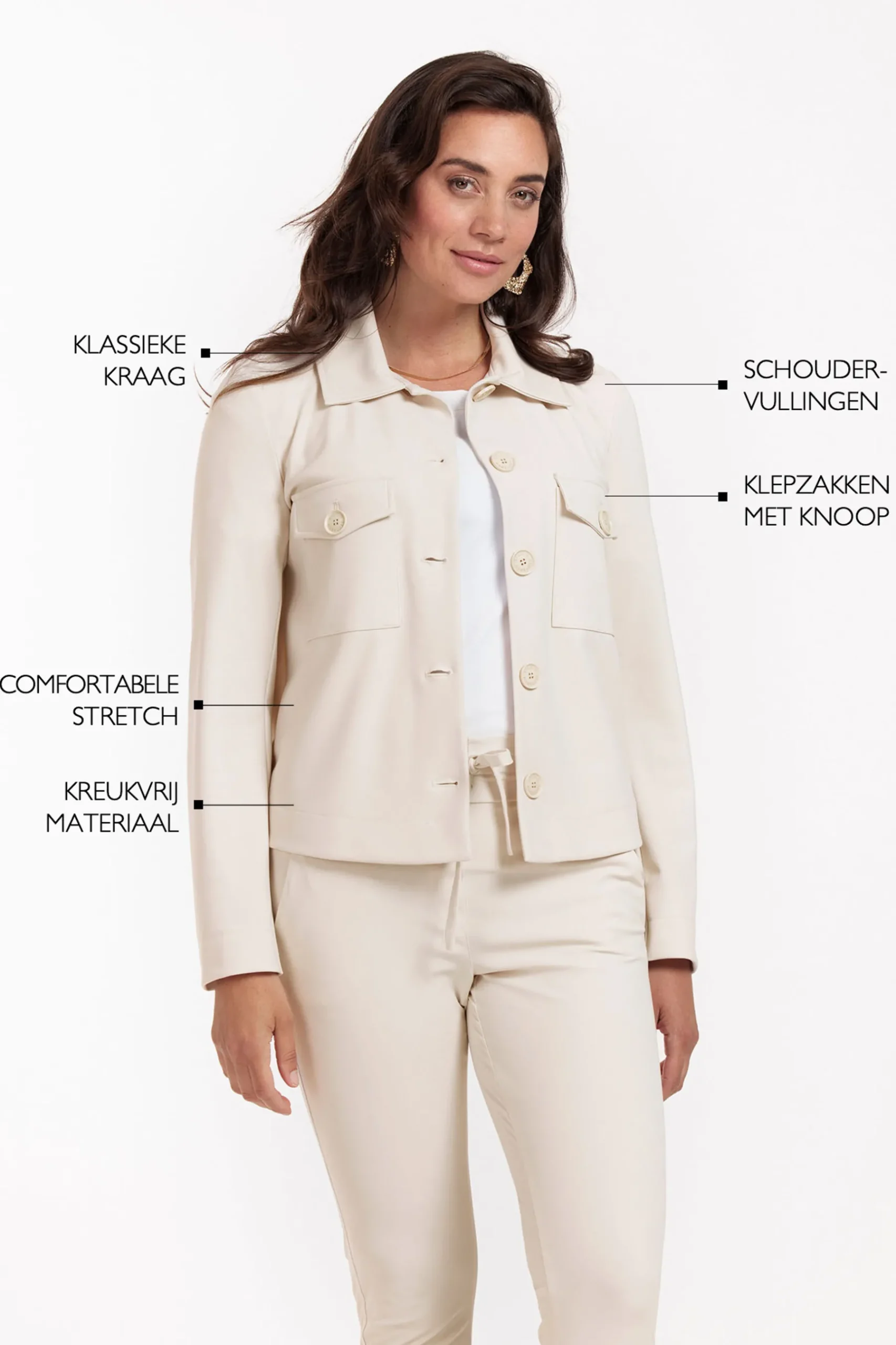 Claire bonded jacket -|Studio Anneloes Sale
