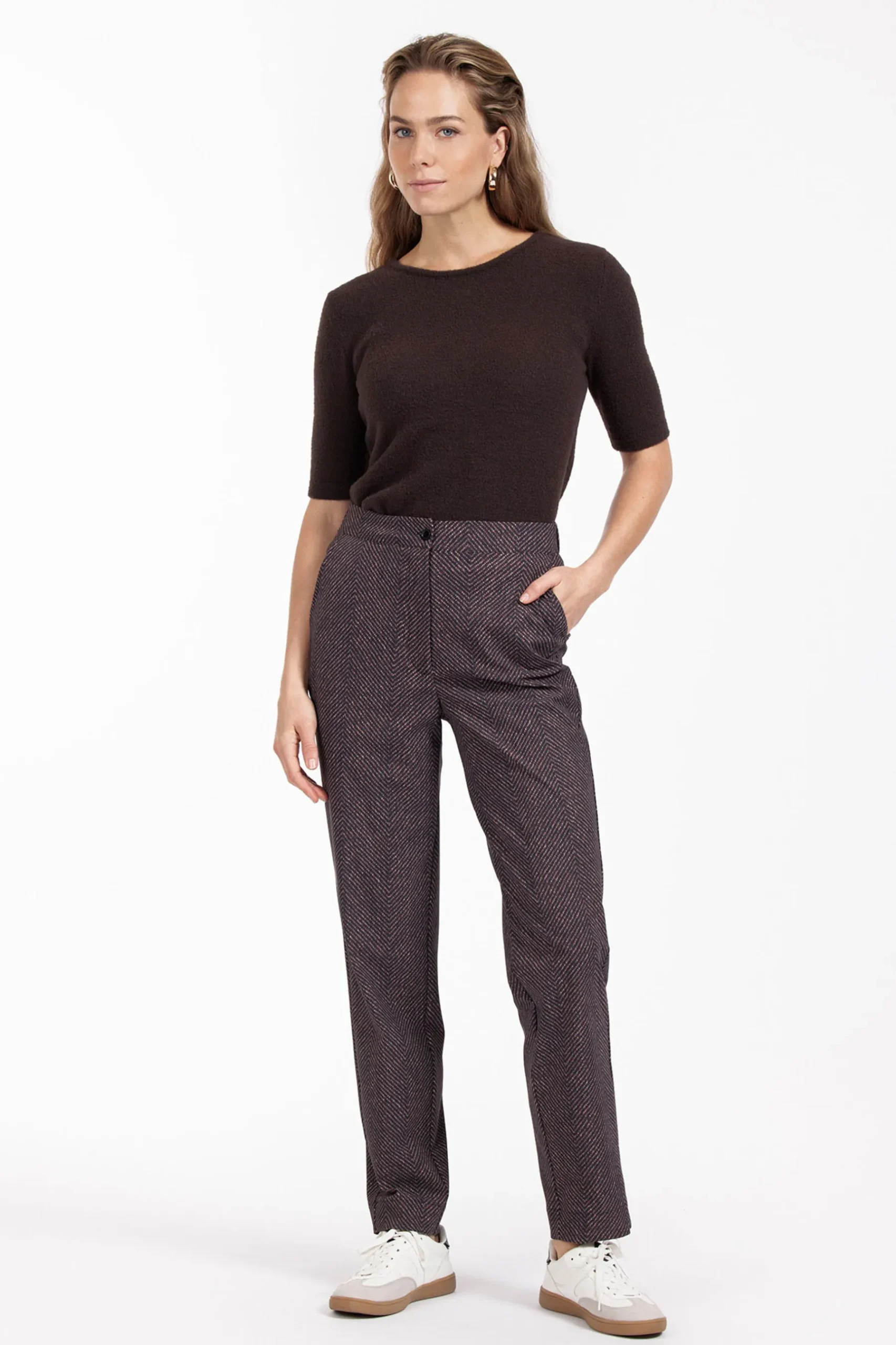 Collins herringbone trousers -|Studio Anneloes Hot