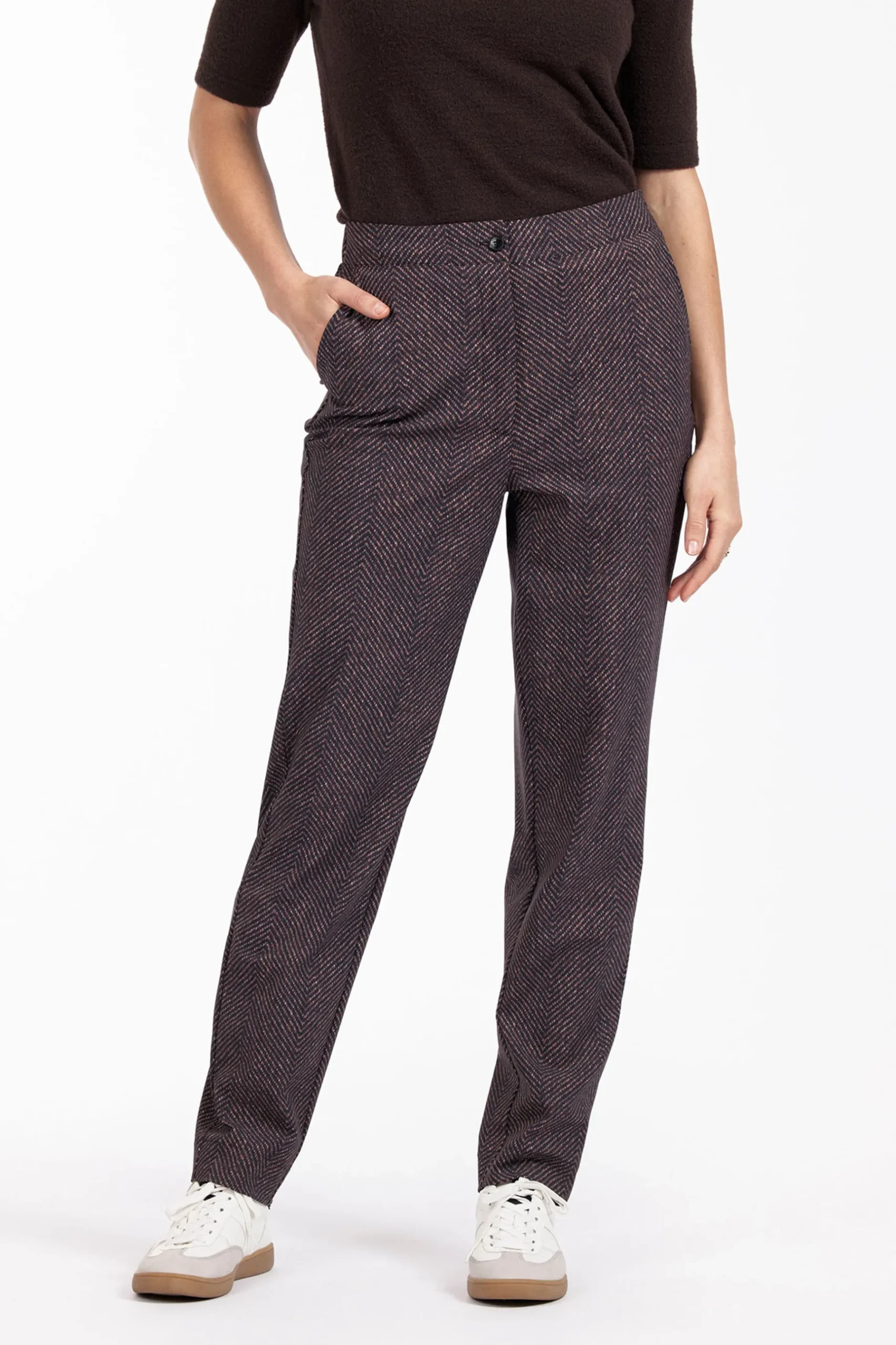 Collins herringbone trousers -|Studio Anneloes Hot