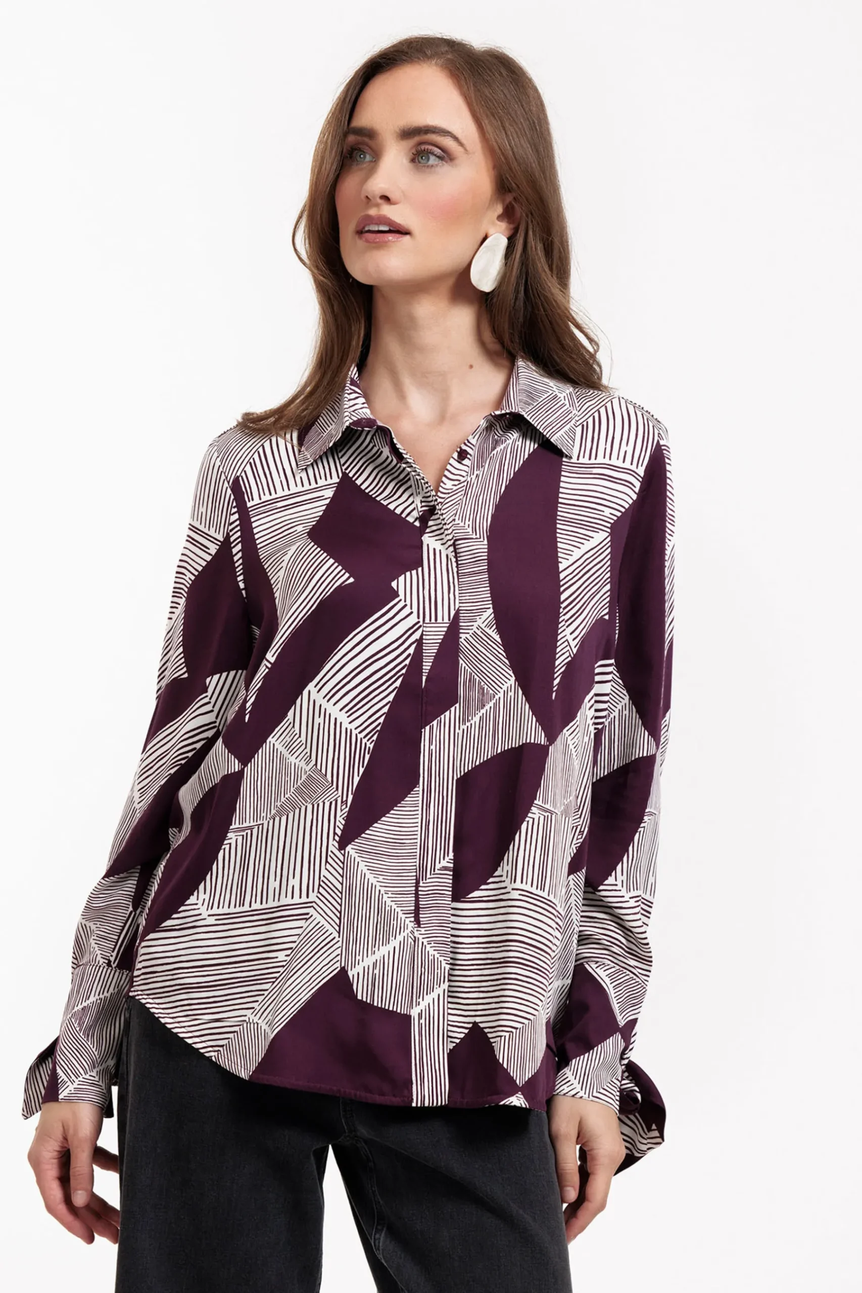Dana flower stripe blouse -|Studio Anneloes Fashion