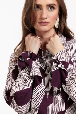 Dana flower stripe blouse -|Studio Anneloes Fashion