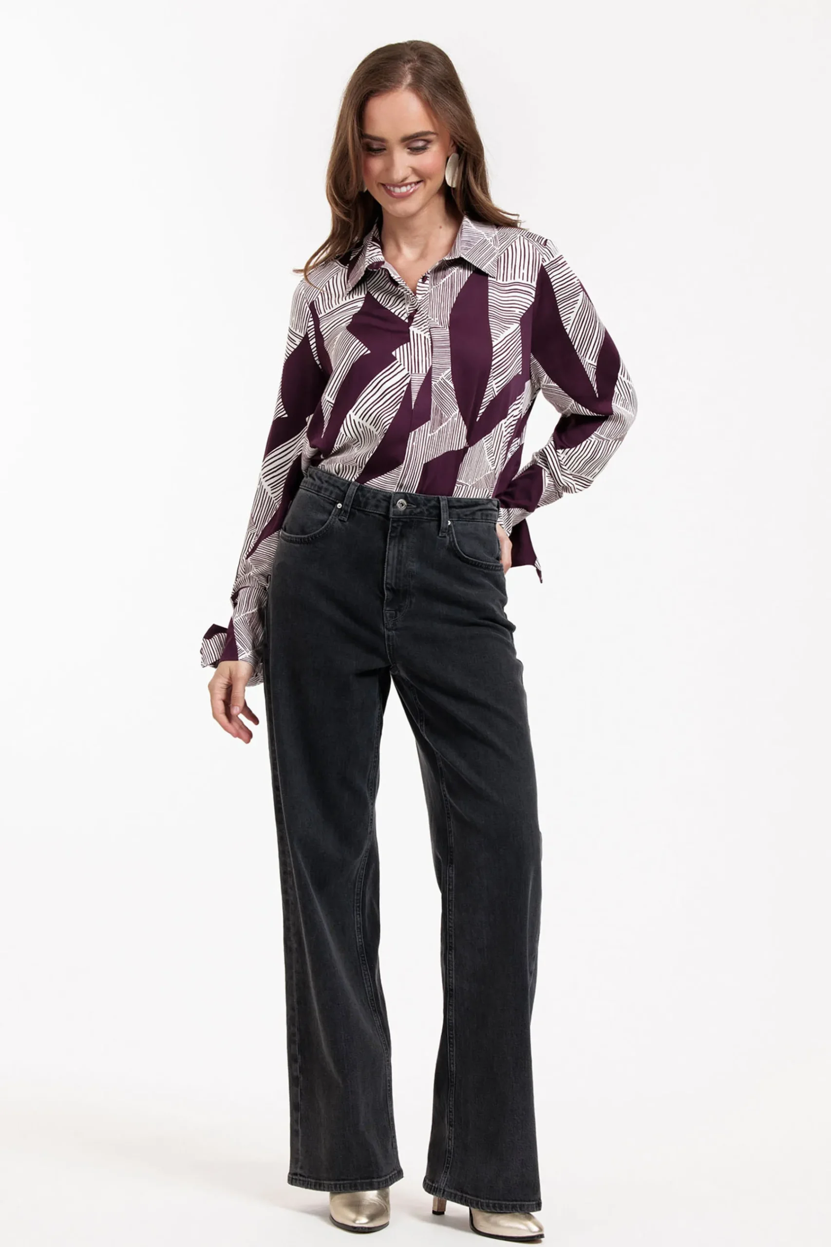 Dana flower stripe blouse -|Studio Anneloes Fashion