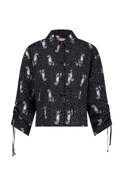 Dionne dot panther blouse -|Studio Anneloes Fashion
