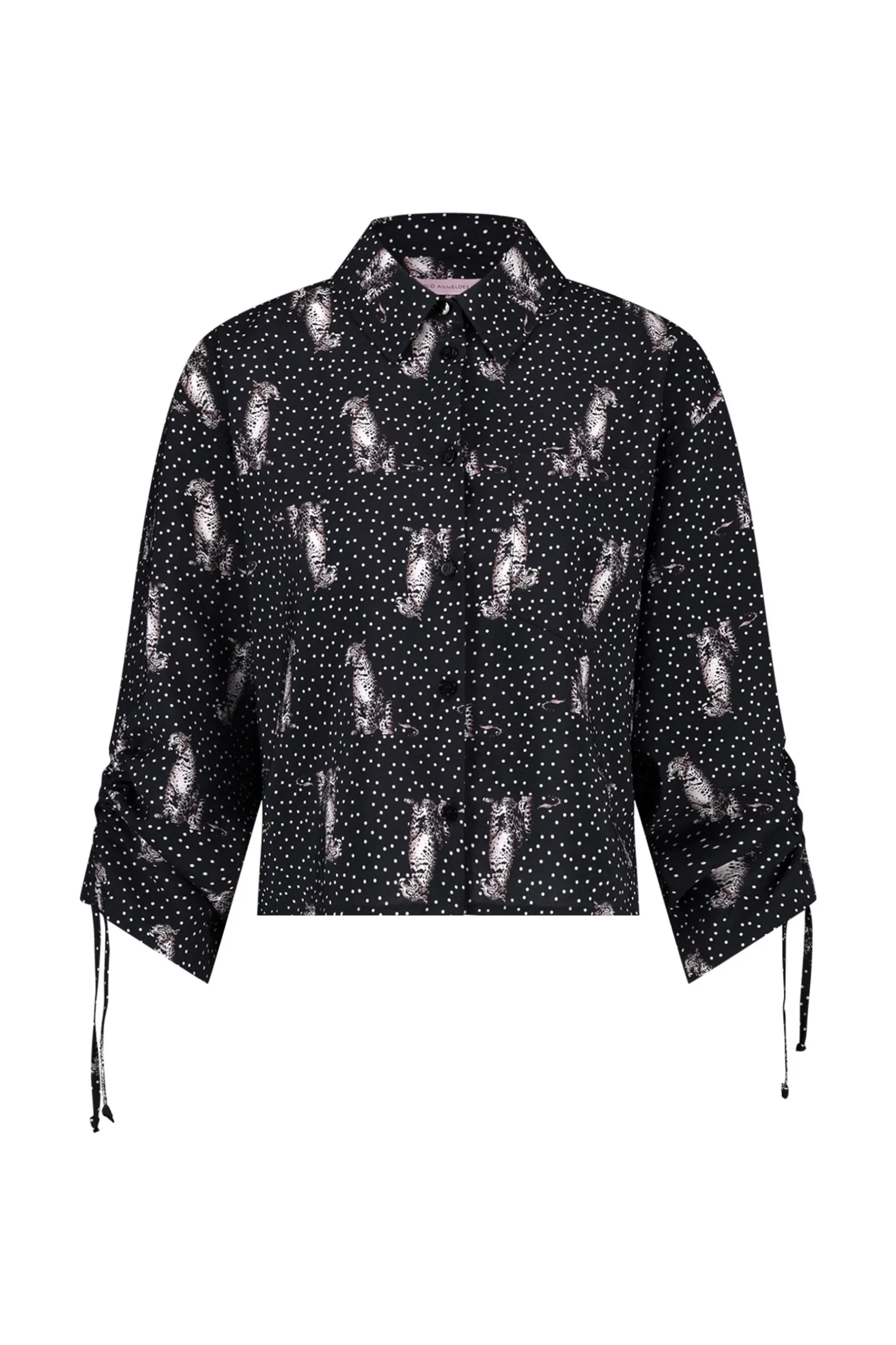 Dionne dot panther blouse -|Studio Anneloes Fashion