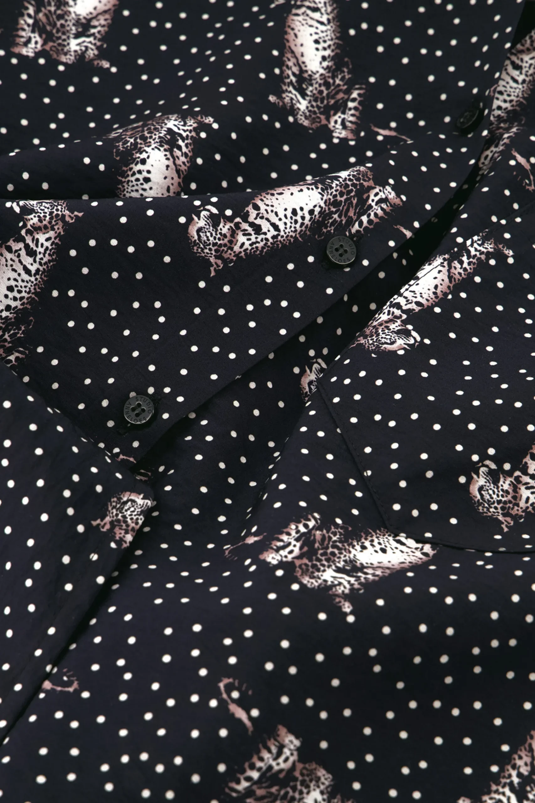 Dionne dot panther blouse -|Studio Anneloes Fashion