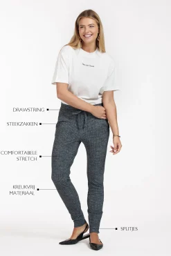 Downstairs bnd tweed trousers -|Studio Anneloes Sale