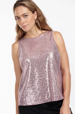 Ebony paillet top -|Studio Anneloes New