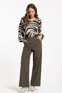 Elain zebra crepe top -|Studio Anneloes Best