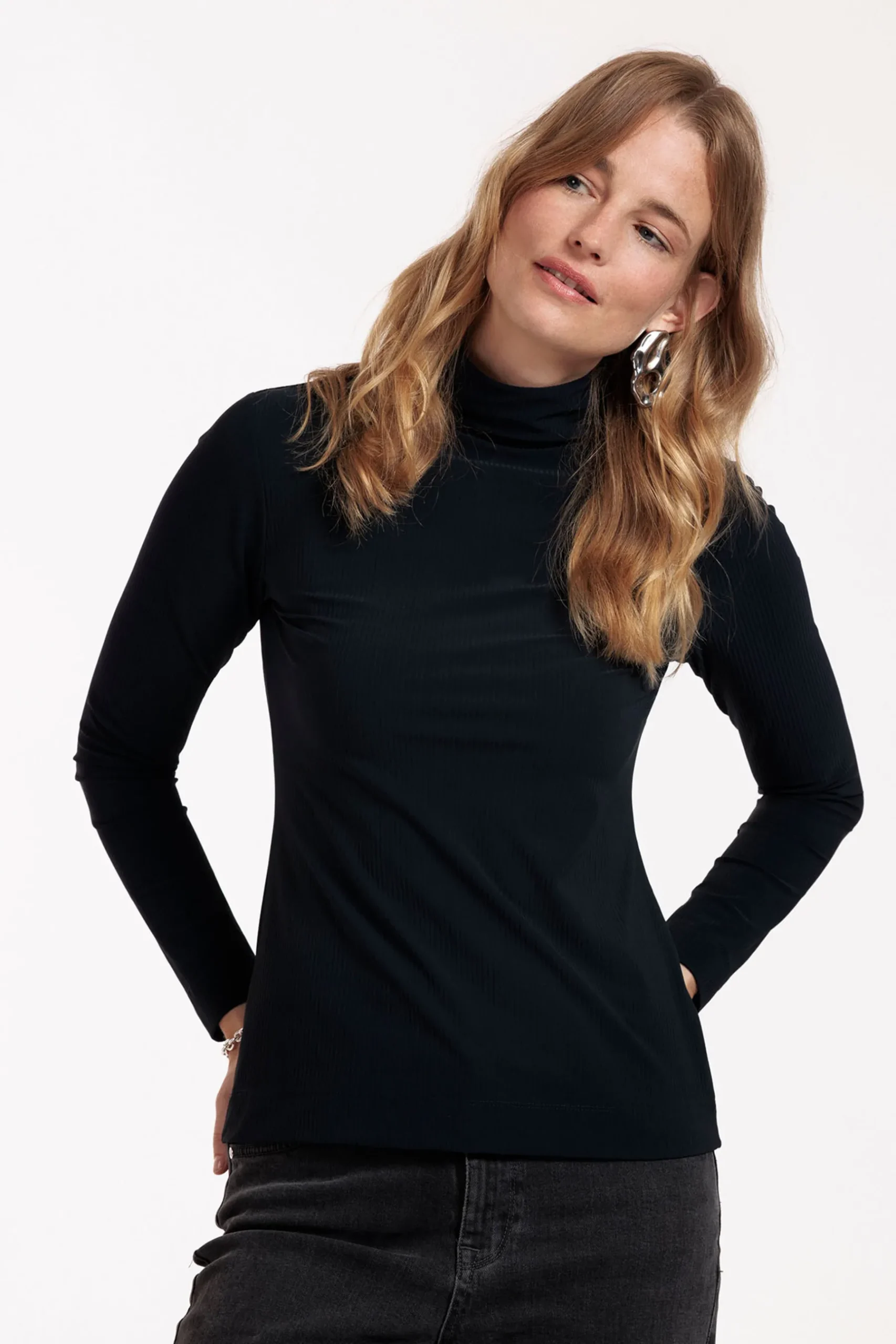 Faith rib col top -|Studio Anneloes Sale