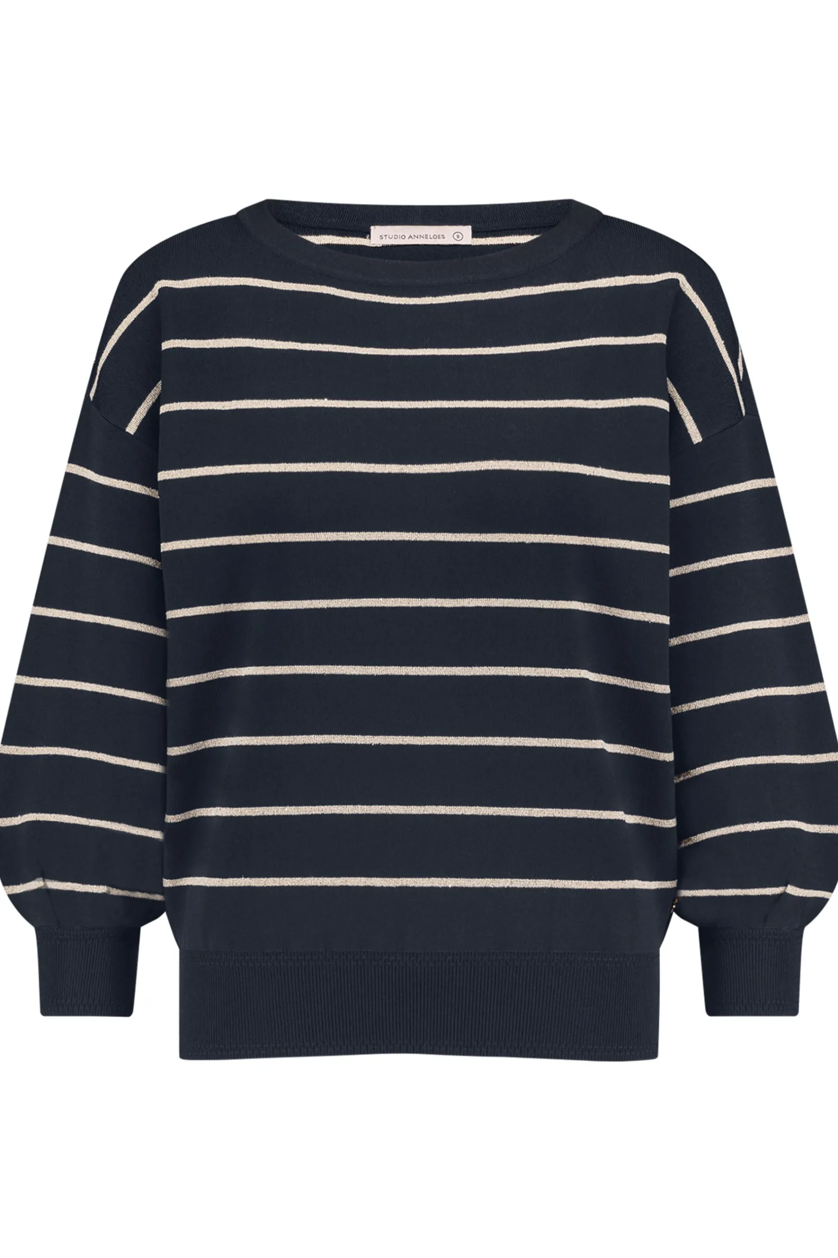 Farah stripe lurex pullover -|Studio Anneloes Outlet
