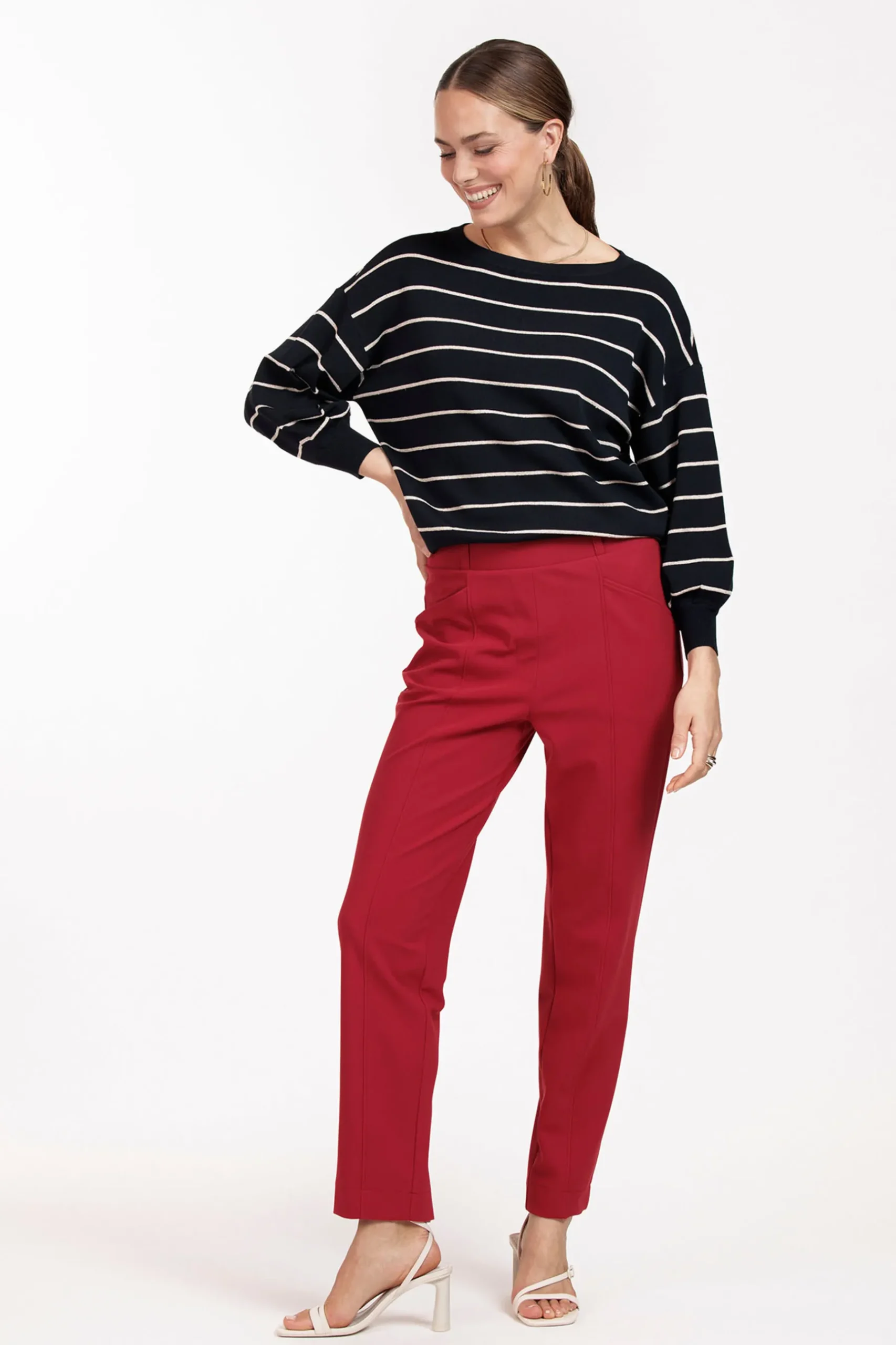 Farah stripe lurex pullover -|Studio Anneloes Outlet