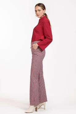 Flair check trousers -|Studio Anneloes Clearance