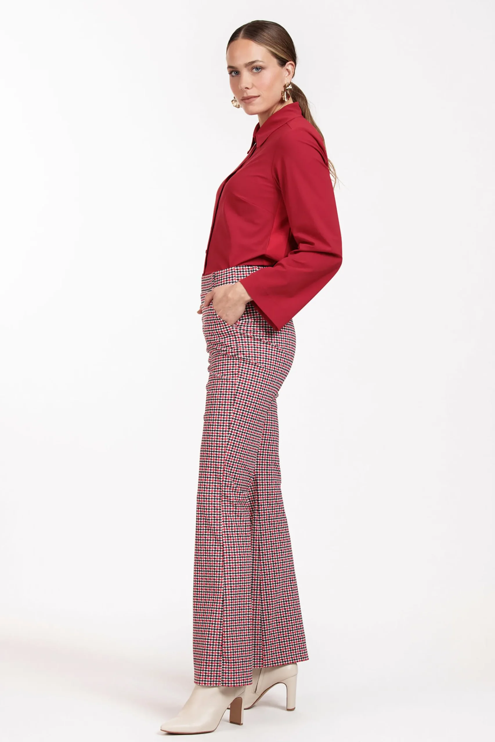 Flair check trousers -|Studio Anneloes Clearance