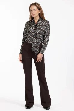 Flair LONG bonded trousers -|Studio Anneloes Fashion