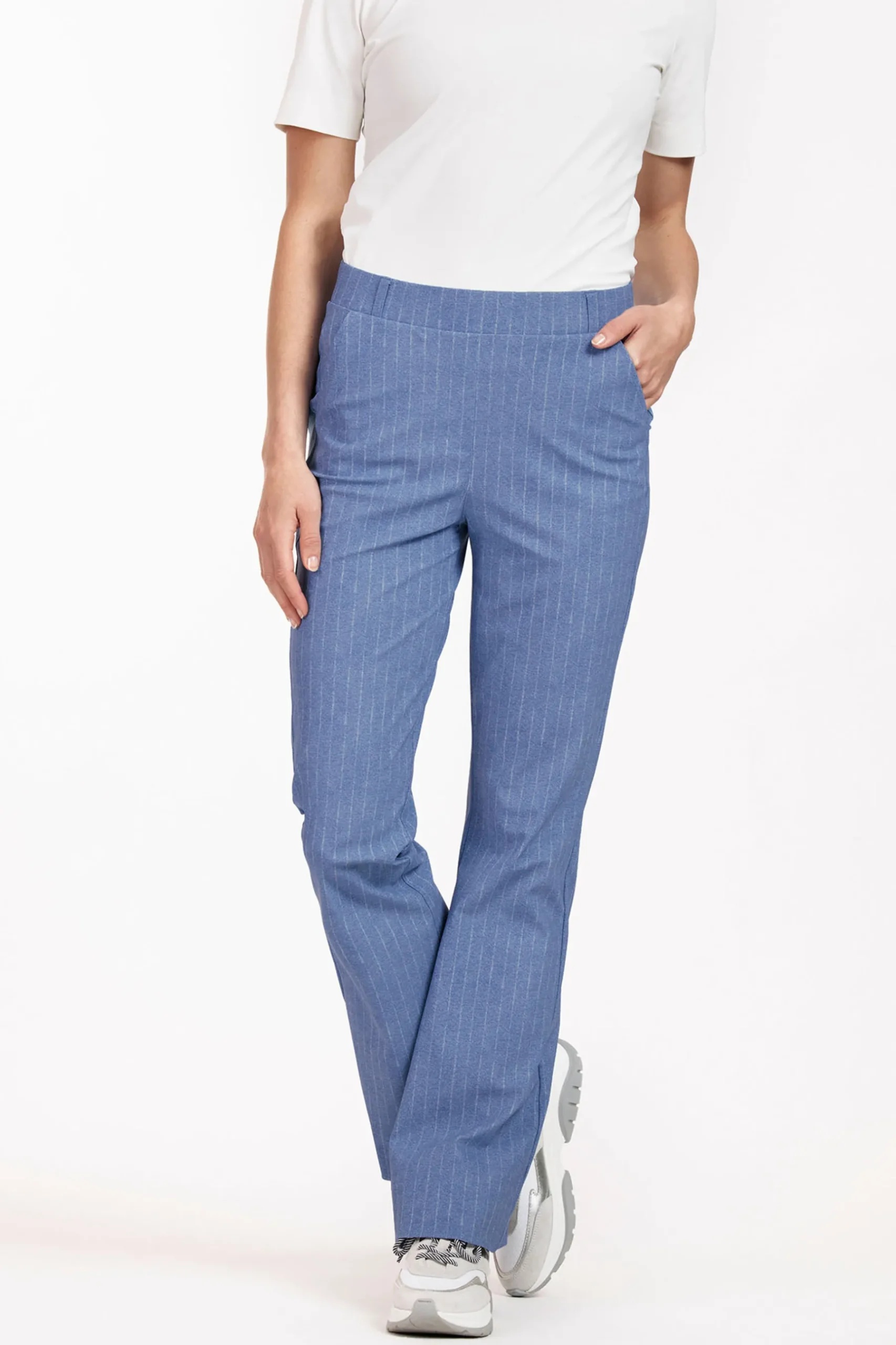 Flair pinstripe trousers -|Studio Anneloes Outlet