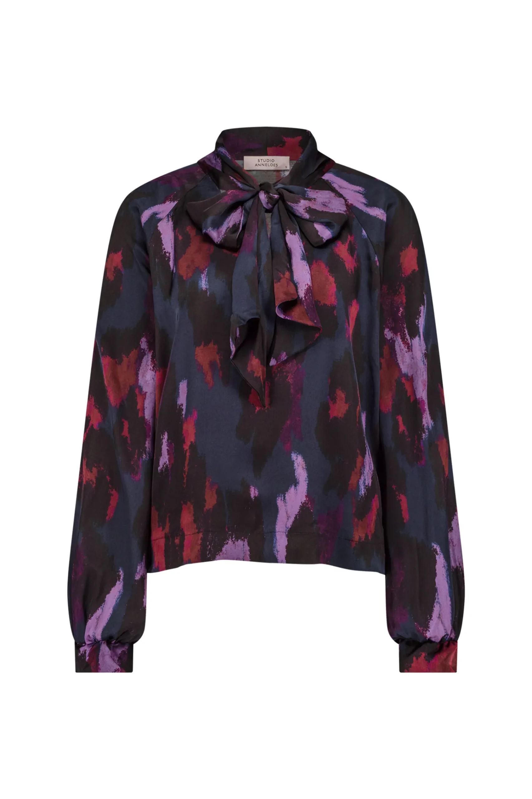 Frances satin leopard blouse -|Studio Anneloes Online