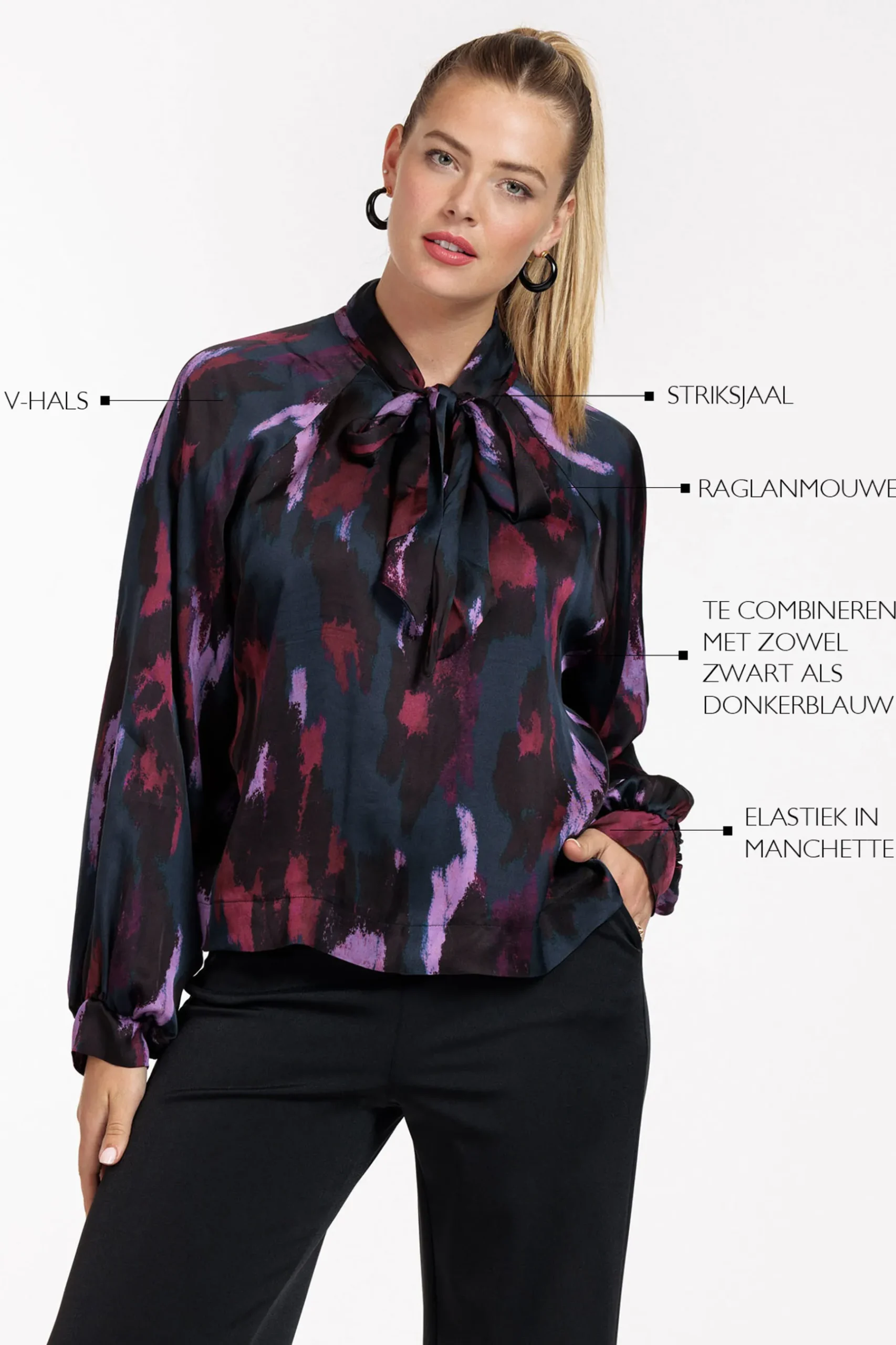Frances satin leopard blouse -|Studio Anneloes Online