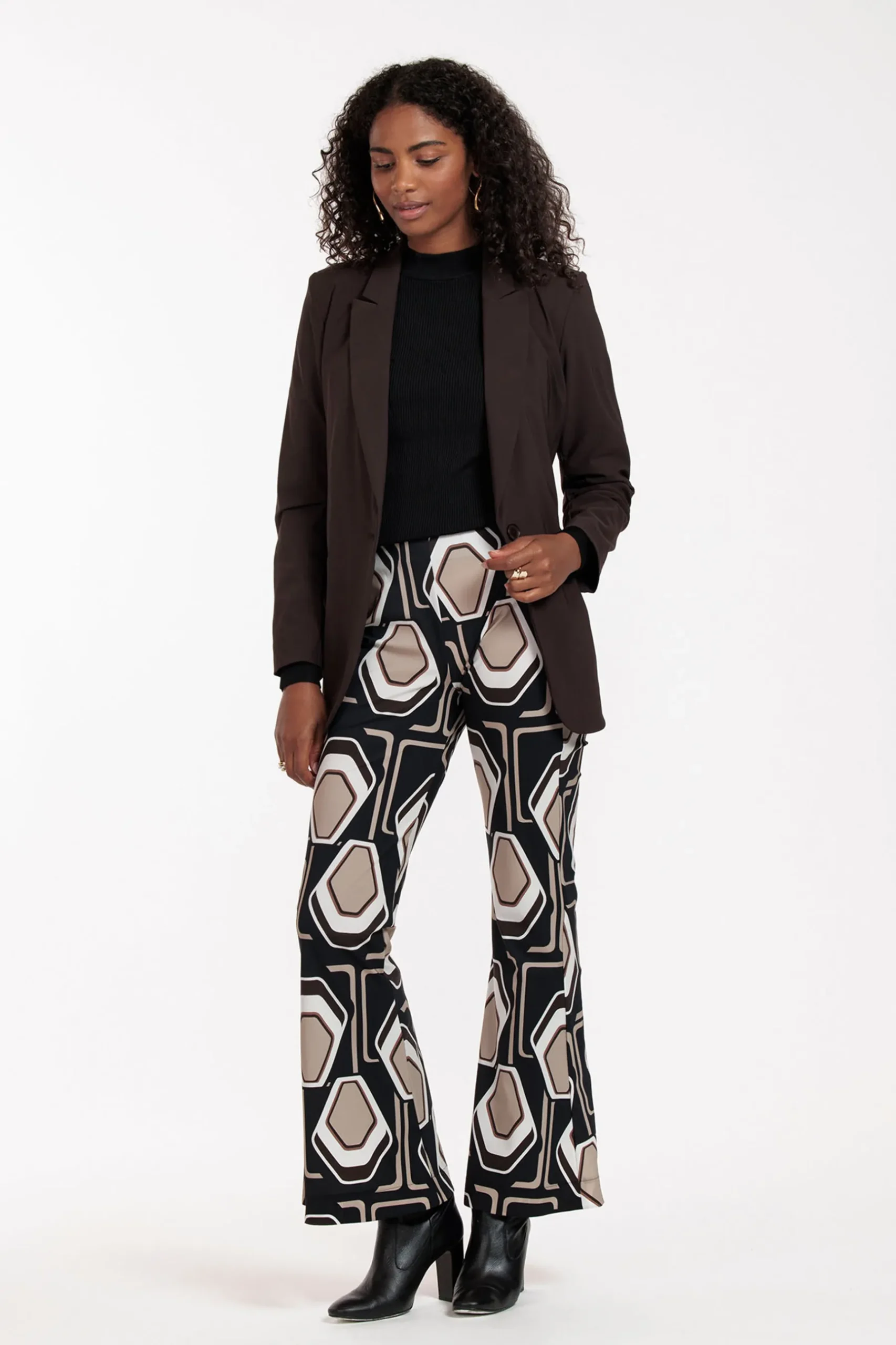 Ginger graphic flair trousers -|Studio Anneloes Best