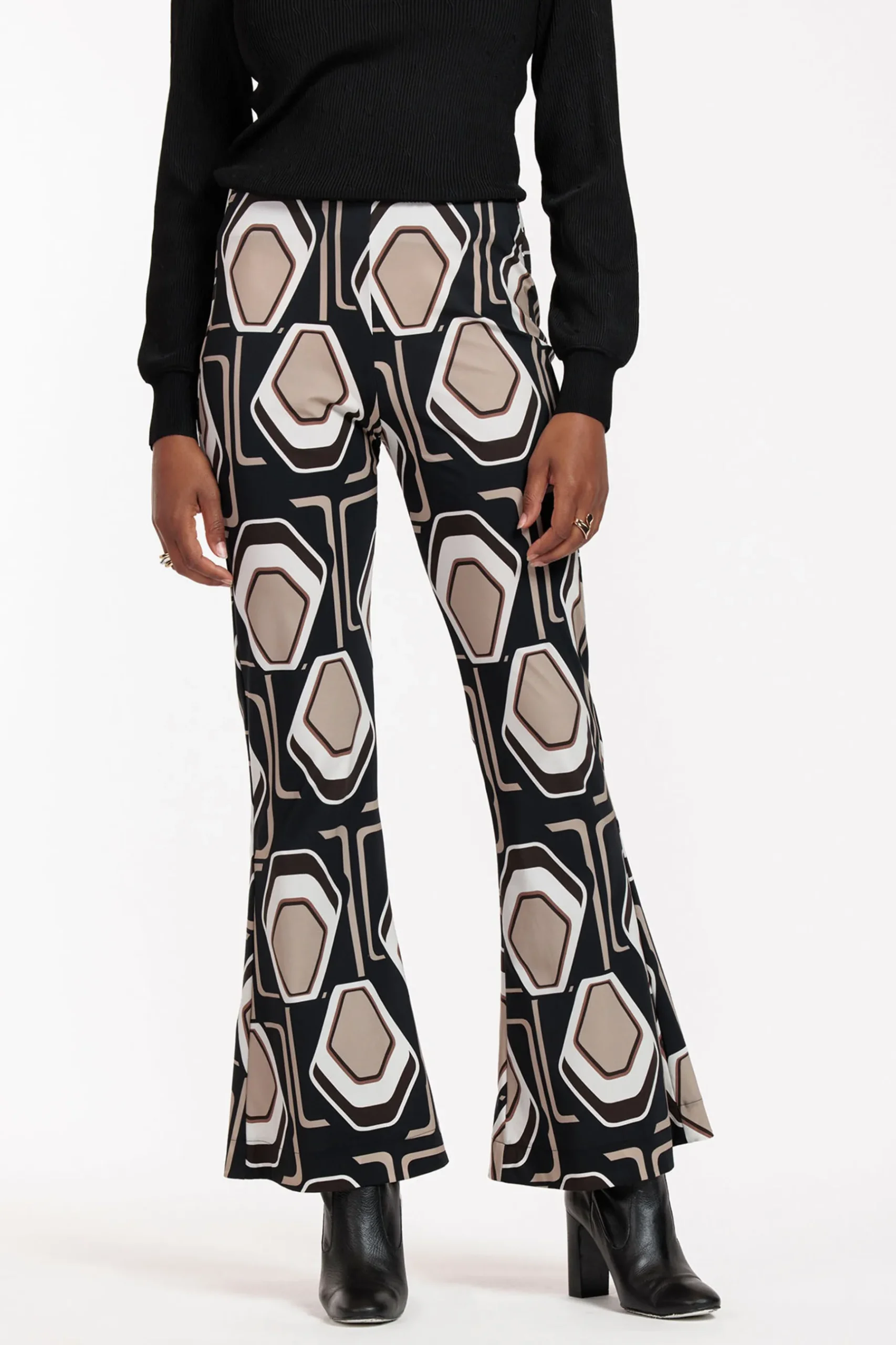 Ginger graphic flair trousers -|Studio Anneloes Best
