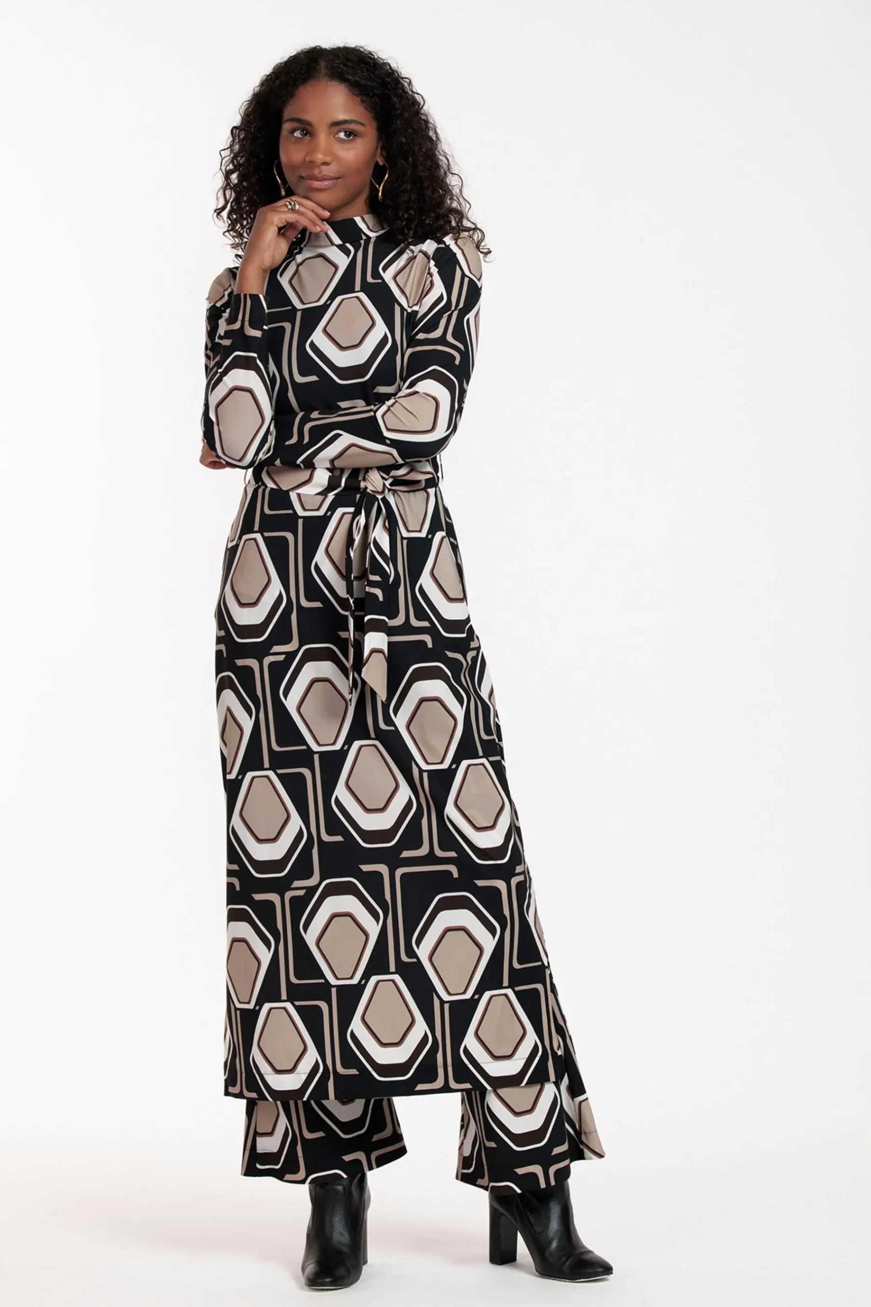 Ginger graphic flair trousers -|Studio Anneloes Best