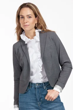Idani grey melee blazer -|Studio Anneloes Discount
