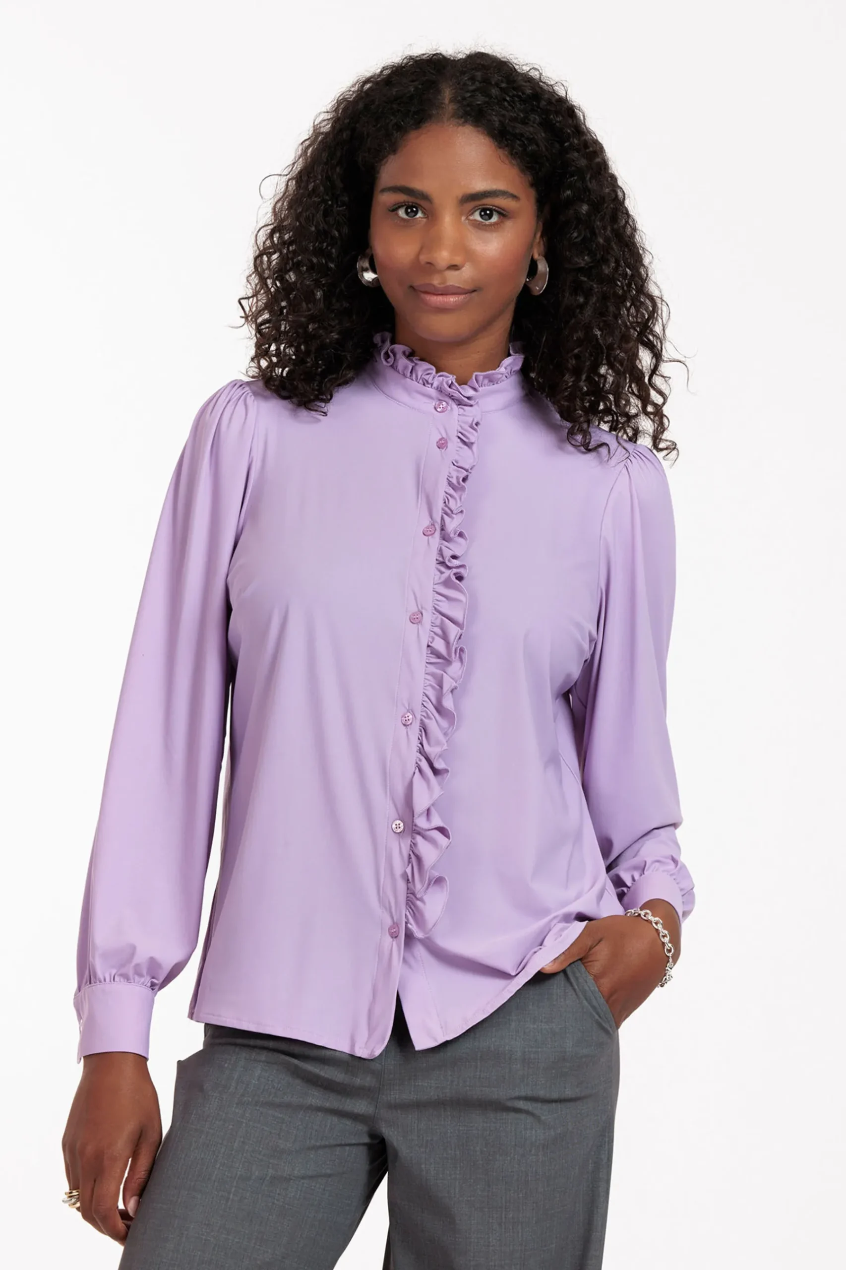 Idetta ruffle blouse -|Studio Anneloes Clearance