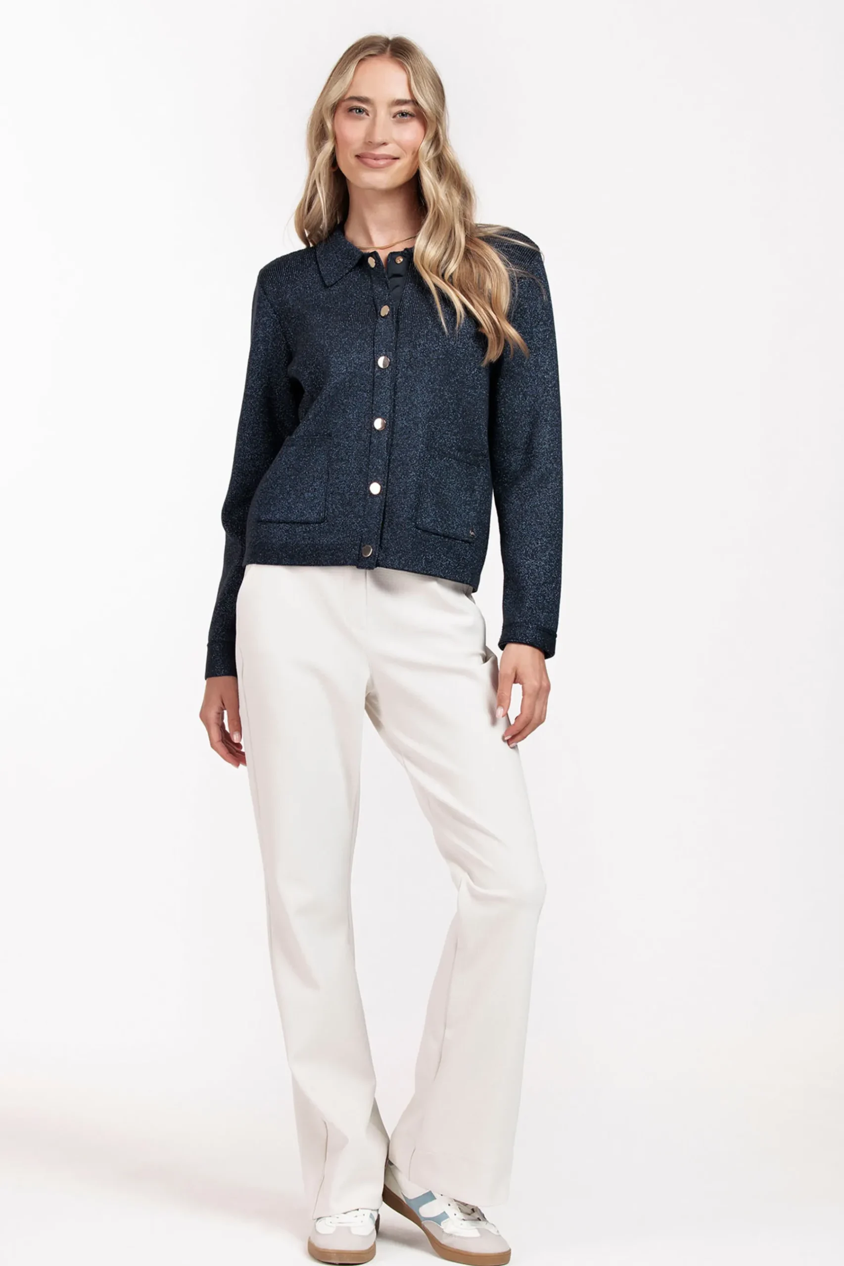 Imke lurex cardigan -|Studio Anneloes Fashion