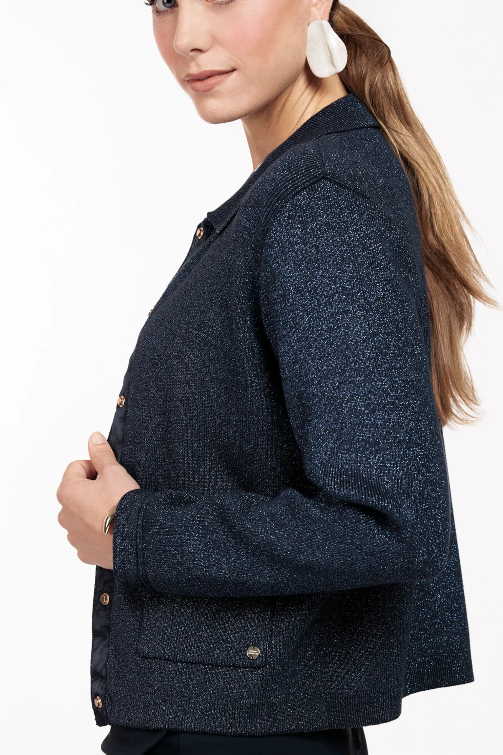 Imke lurex cardigan -|Studio Anneloes Fashion