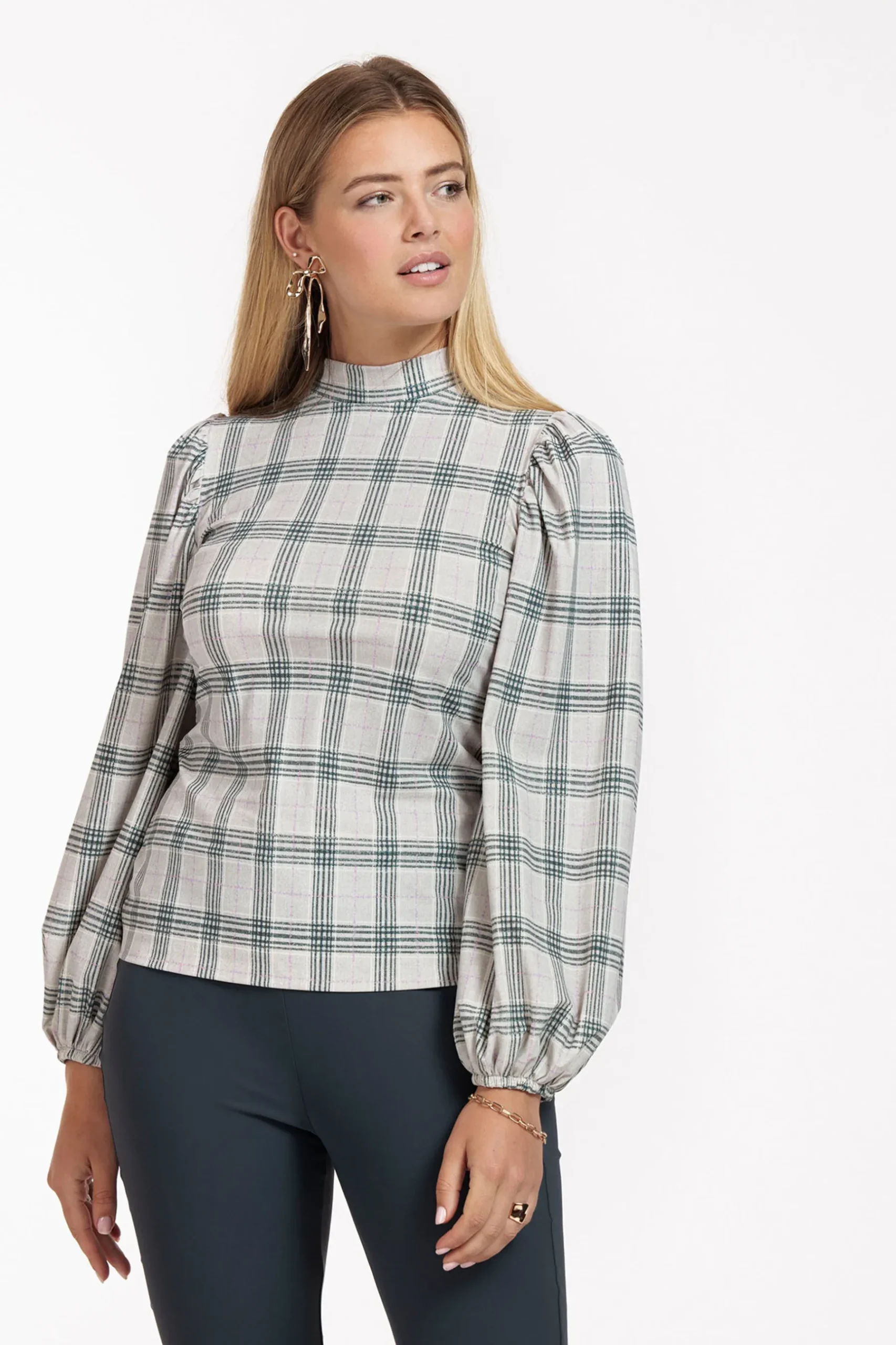 Ines check top -|Studio Anneloes Fashion