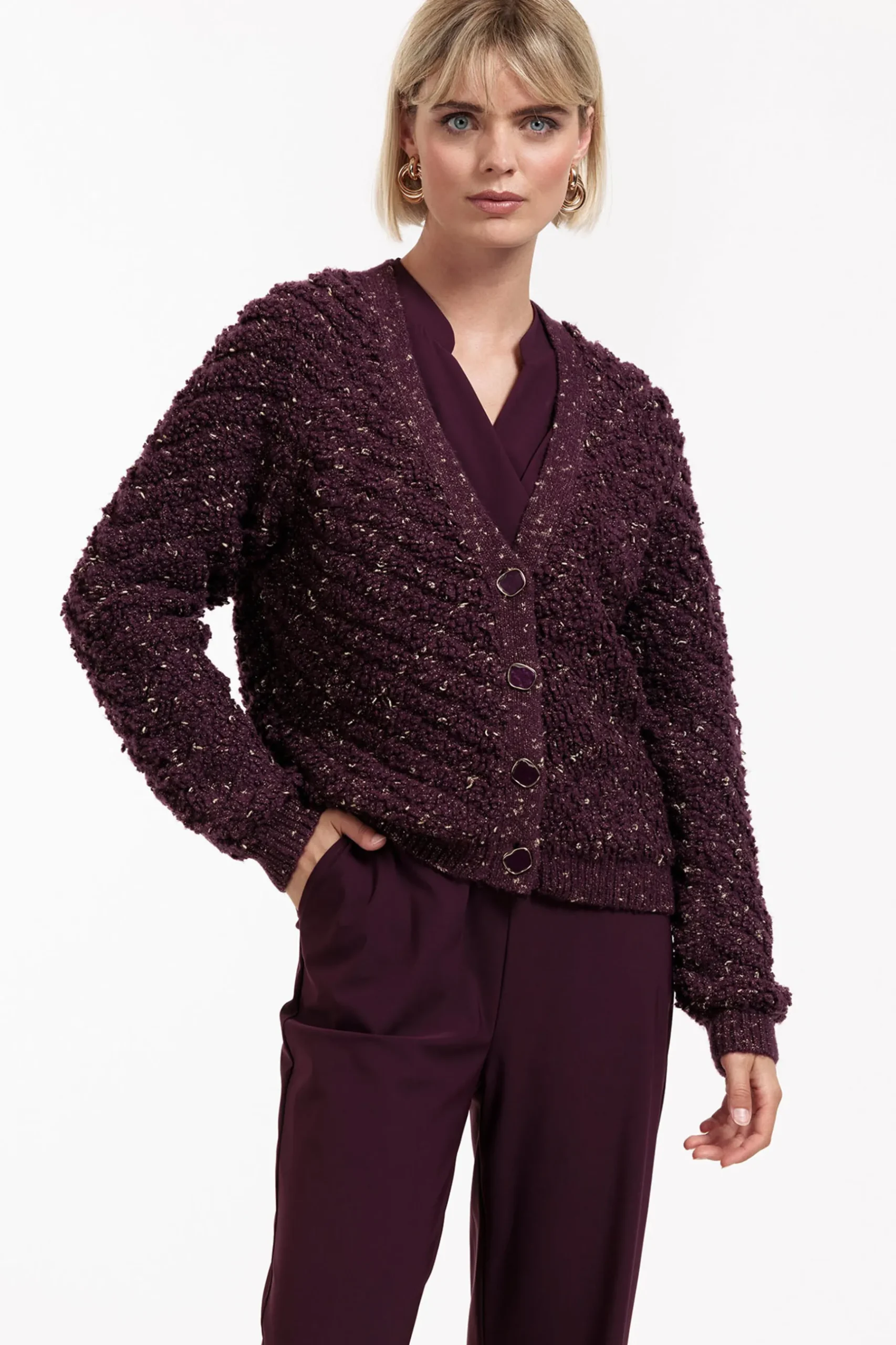 Iris chunky glitter cardigan -|Studio Anneloes Best