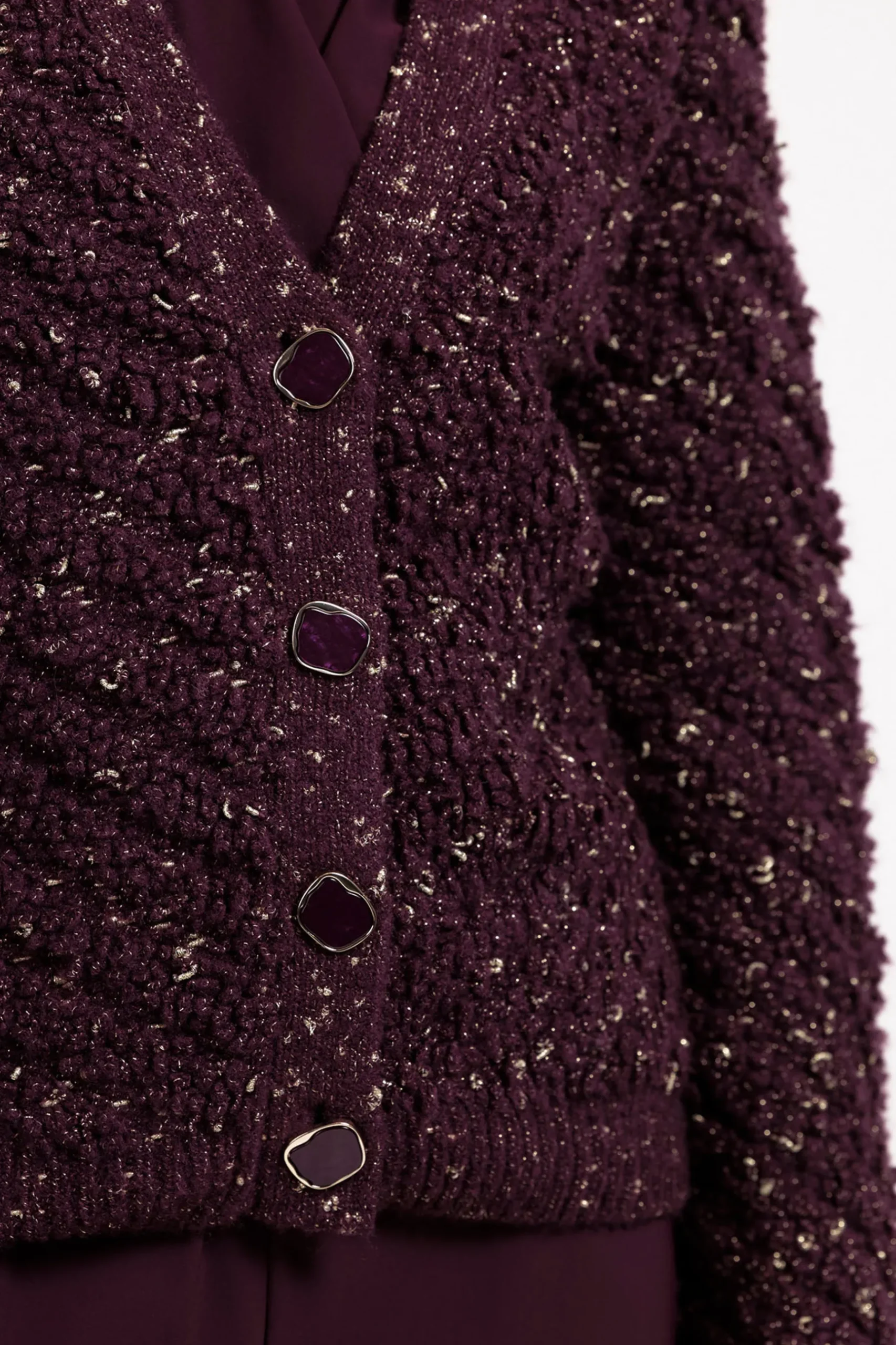 Iris chunky glitter cardigan -|Studio Anneloes Best