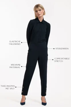 Ivory button trousers -|Studio Anneloes Discount