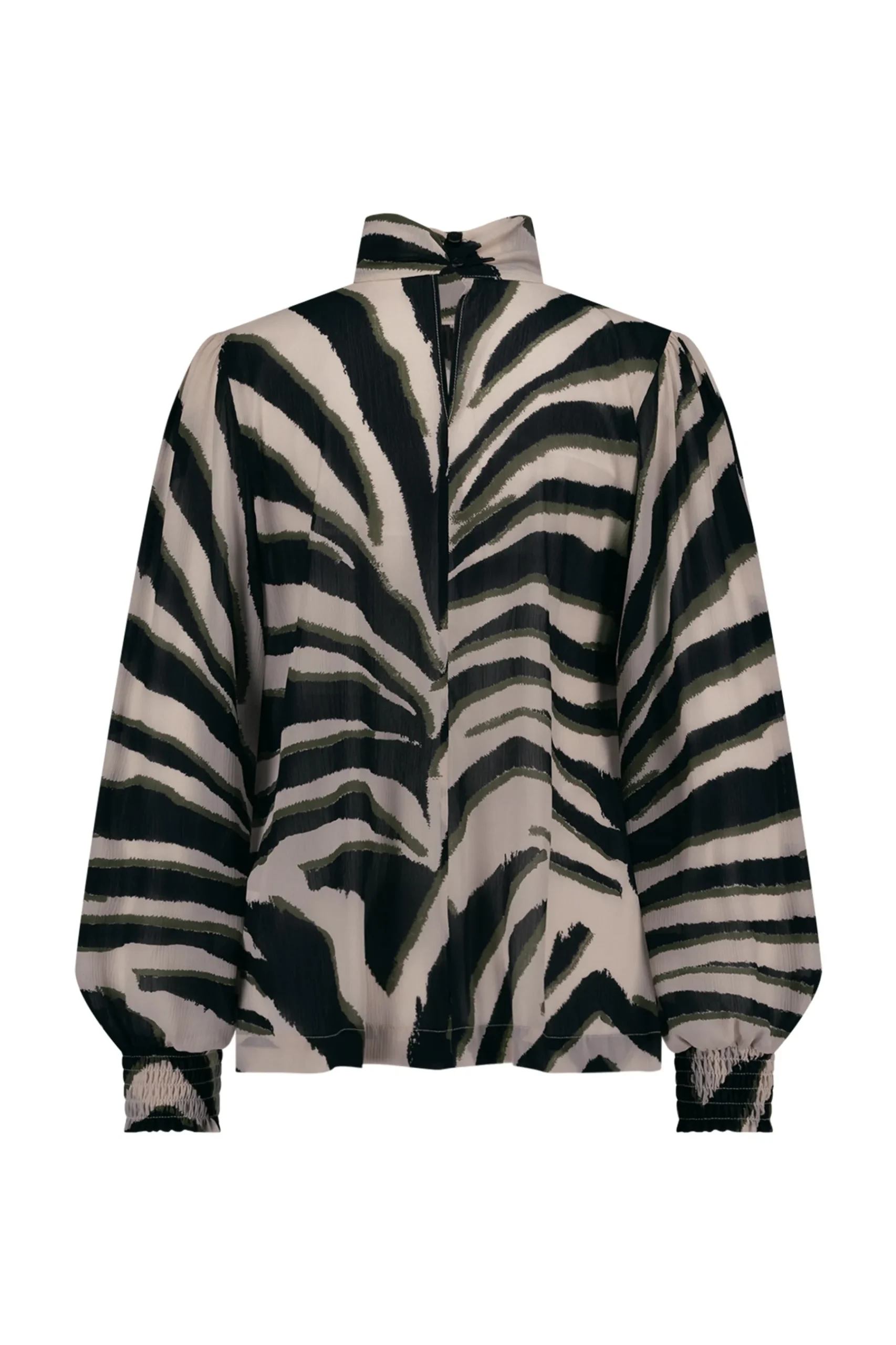 Izza zebra crepe top -|Studio Anneloes Sale