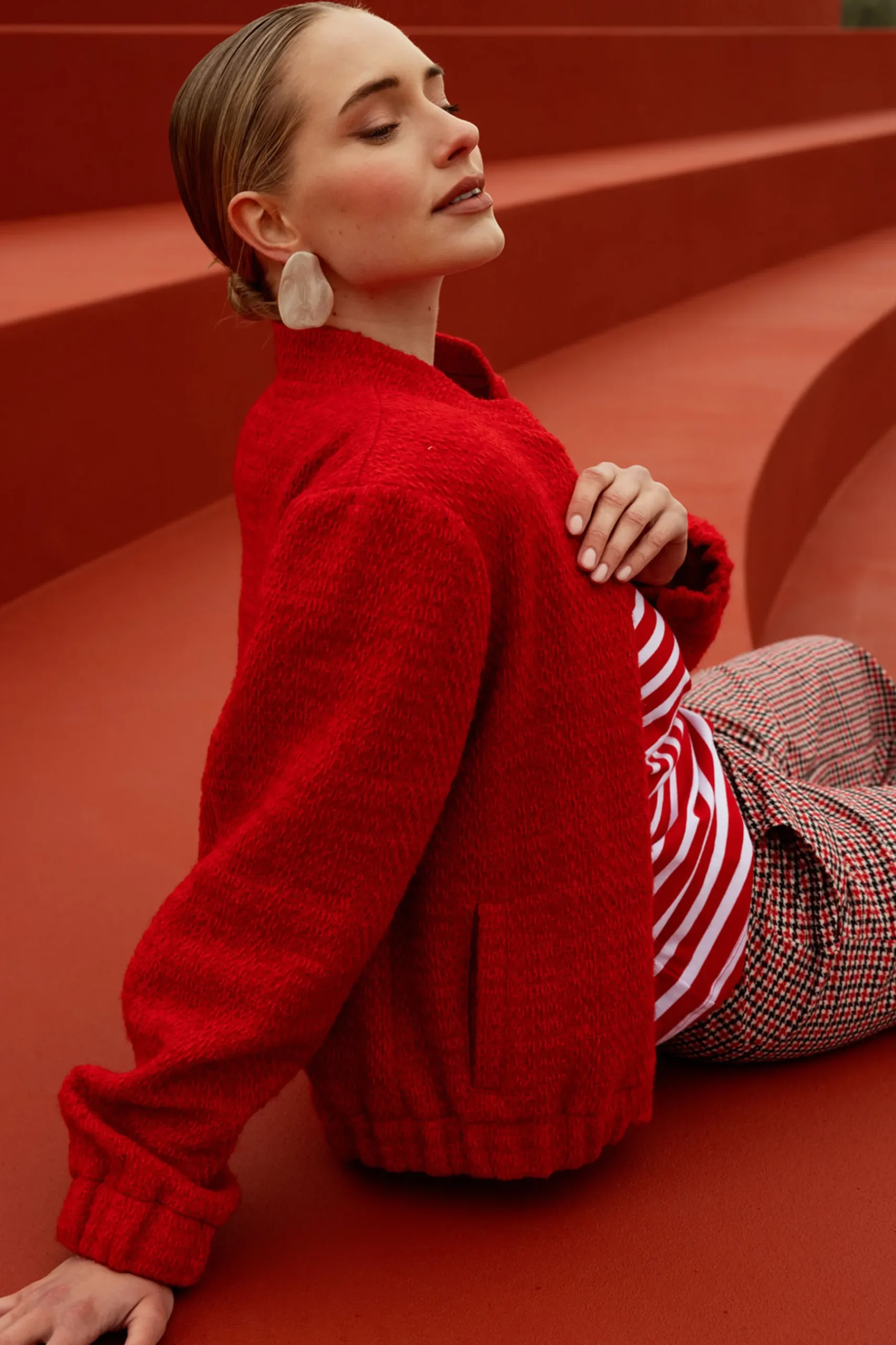 Jax tweed bomber jacket -|Studio Anneloes Fashion