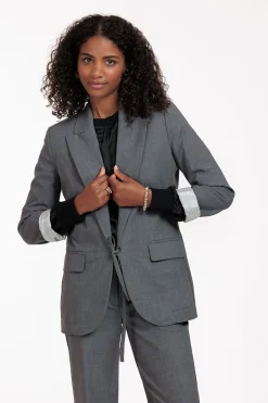 Jeni grey melee blazer -|Studio Anneloes Clearance