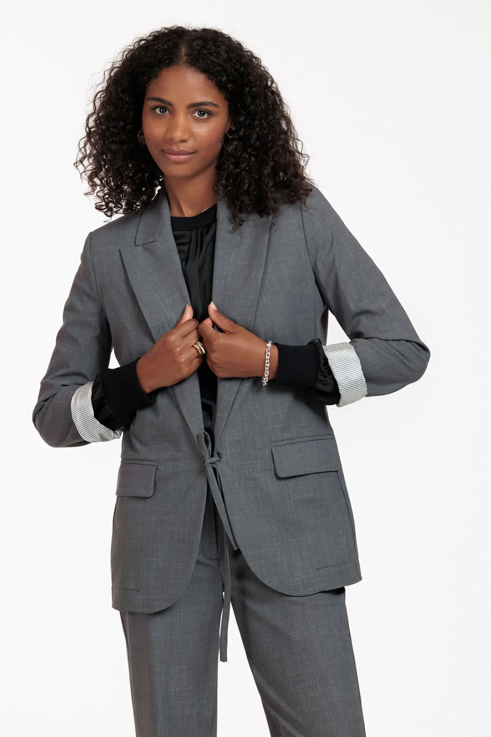 Jeni grey melee blazer -|Studio Anneloes Clearance