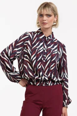 Jonny leaves crepe blouse -|Studio Anneloes Fashion