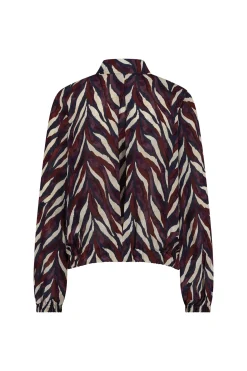 Jonny leaves crepe blouse -|Studio Anneloes Fashion