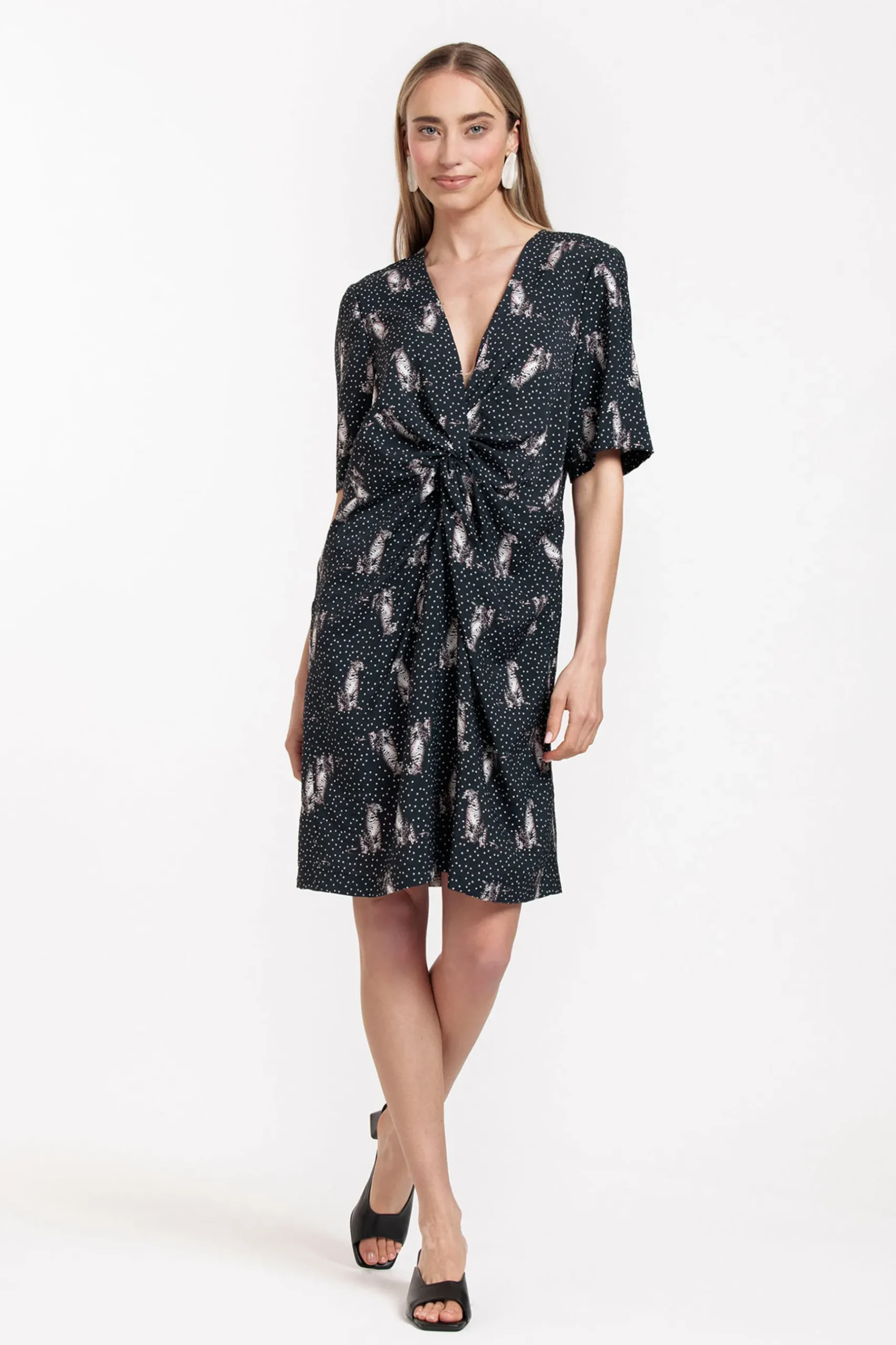 Lara dot panther dress -|Studio Anneloes Fashion