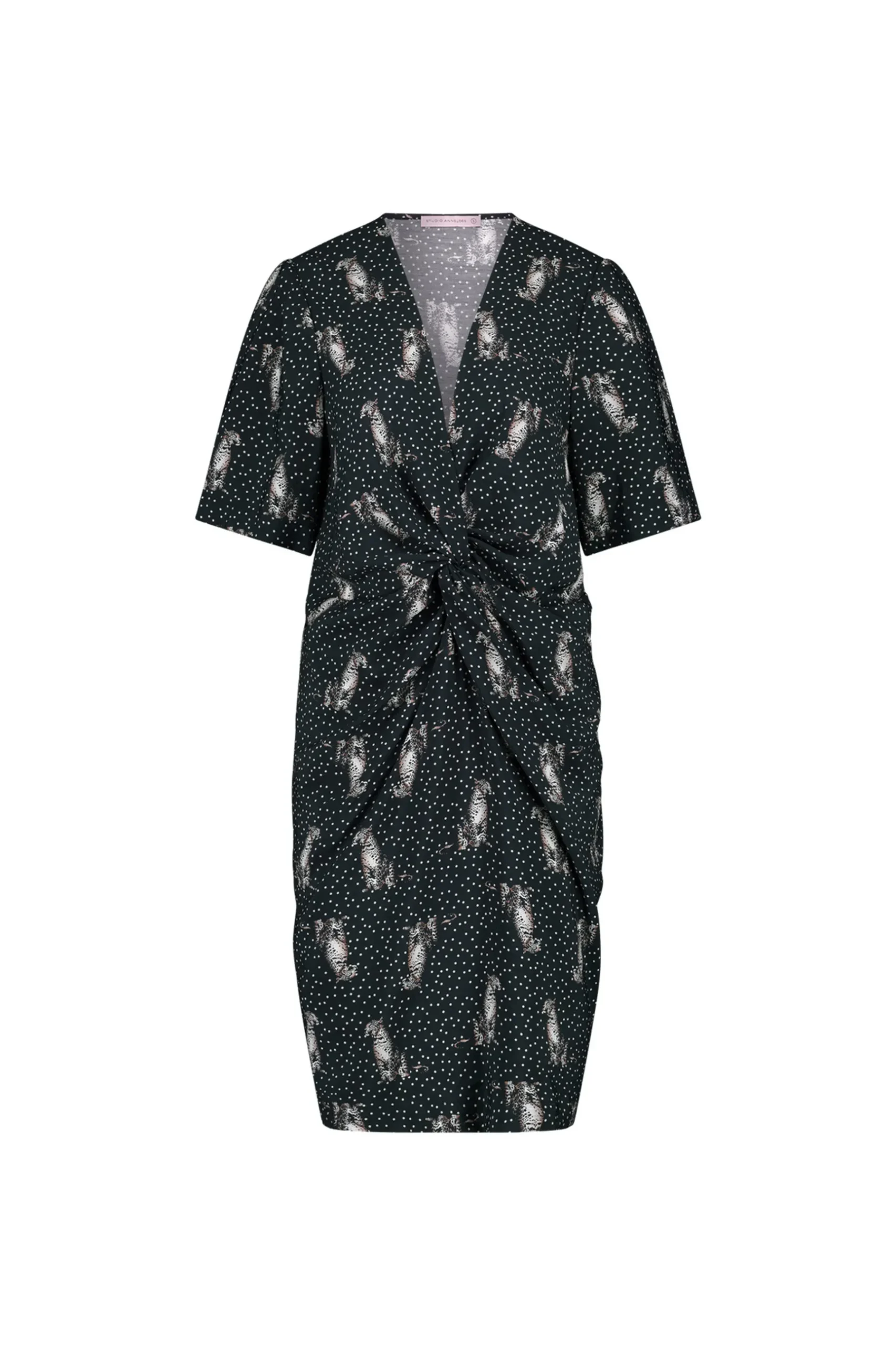 Lara dot panther dress -|Studio Anneloes Fashion