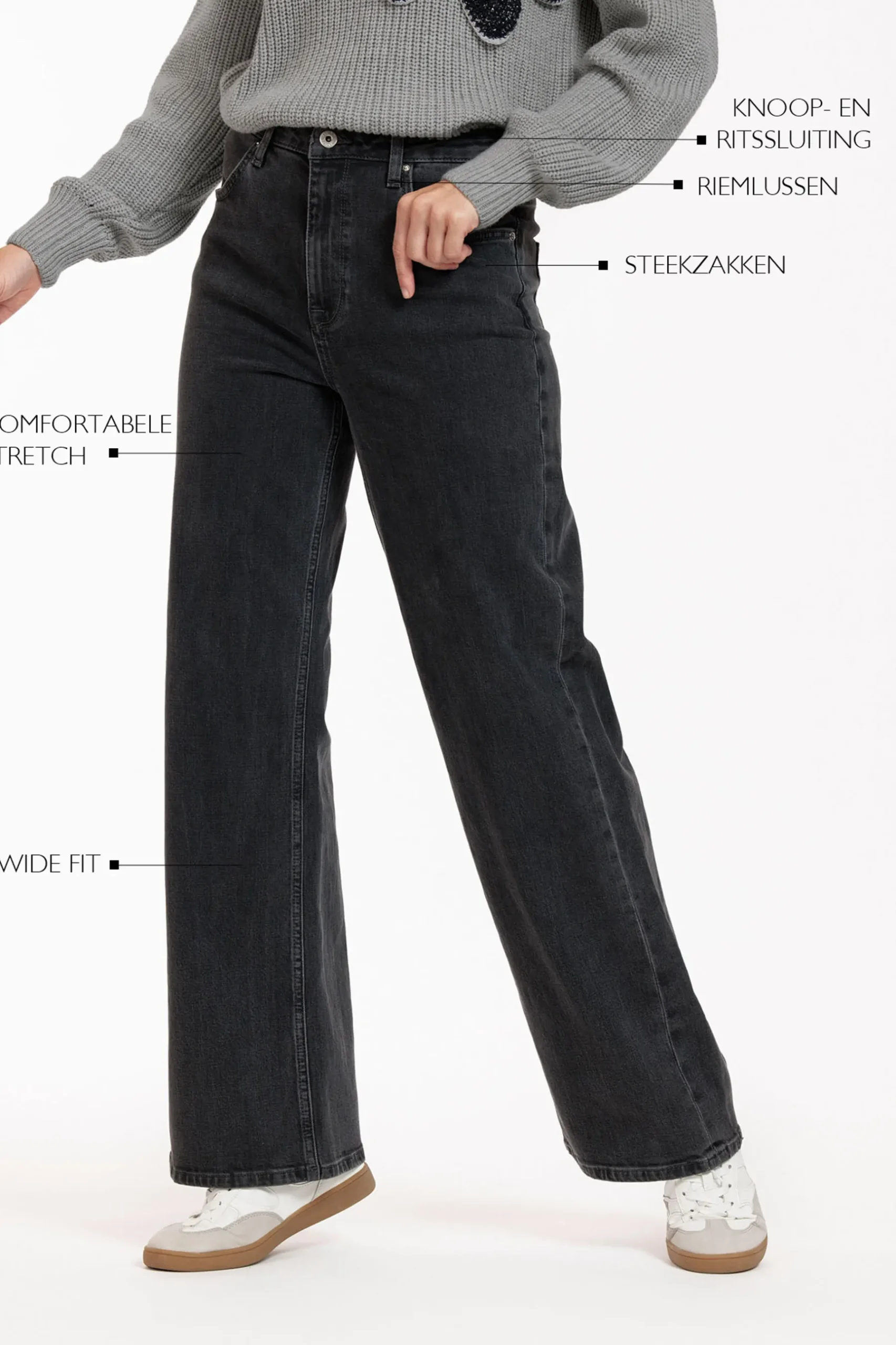Lexie denim trousers -|Studio Anneloes Sale