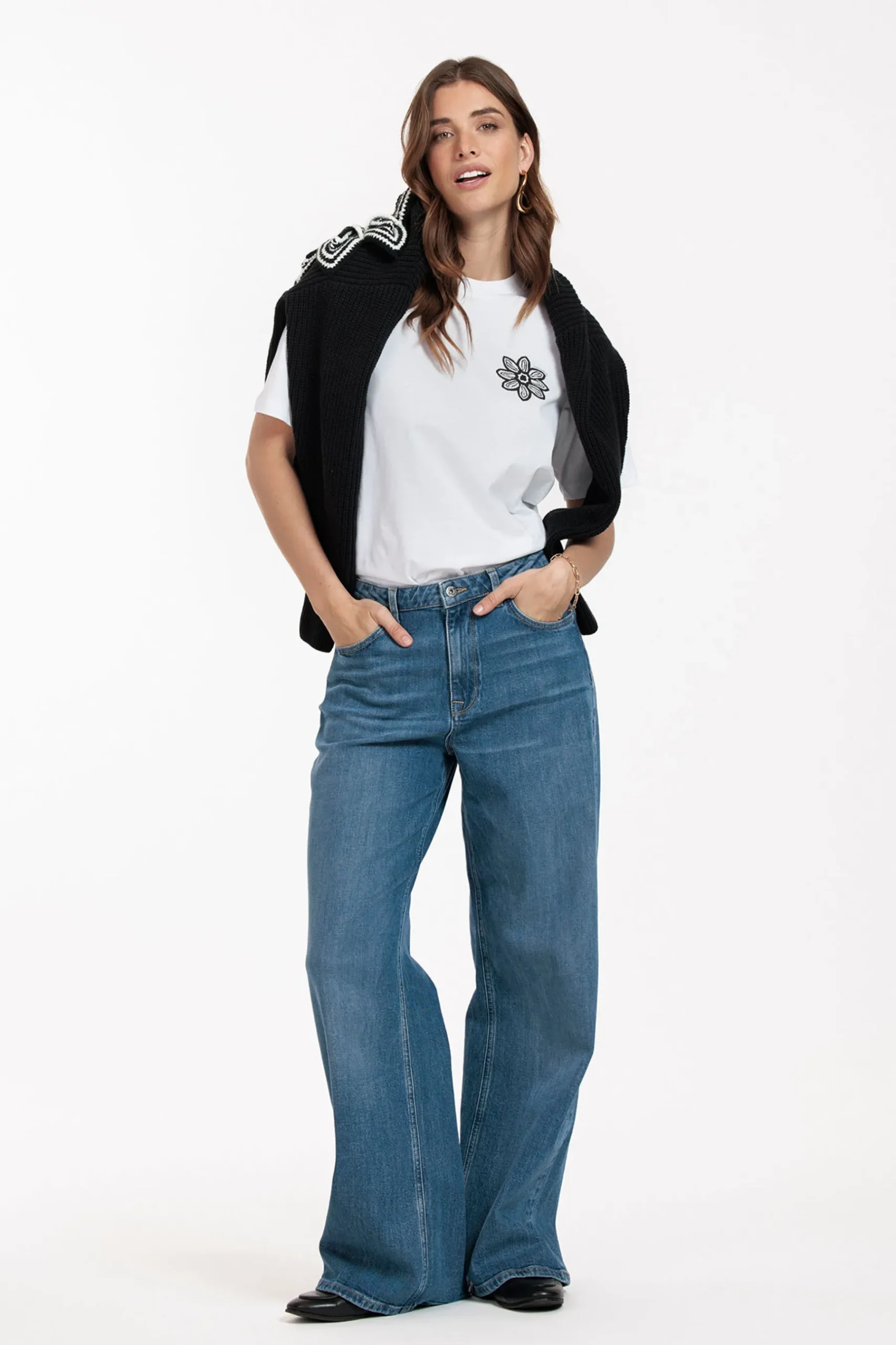 Lexie denim trousers -|Studio Anneloes Sale