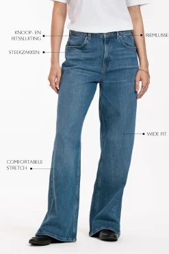 Lexie denim trousers -|Studio Anneloes Sale