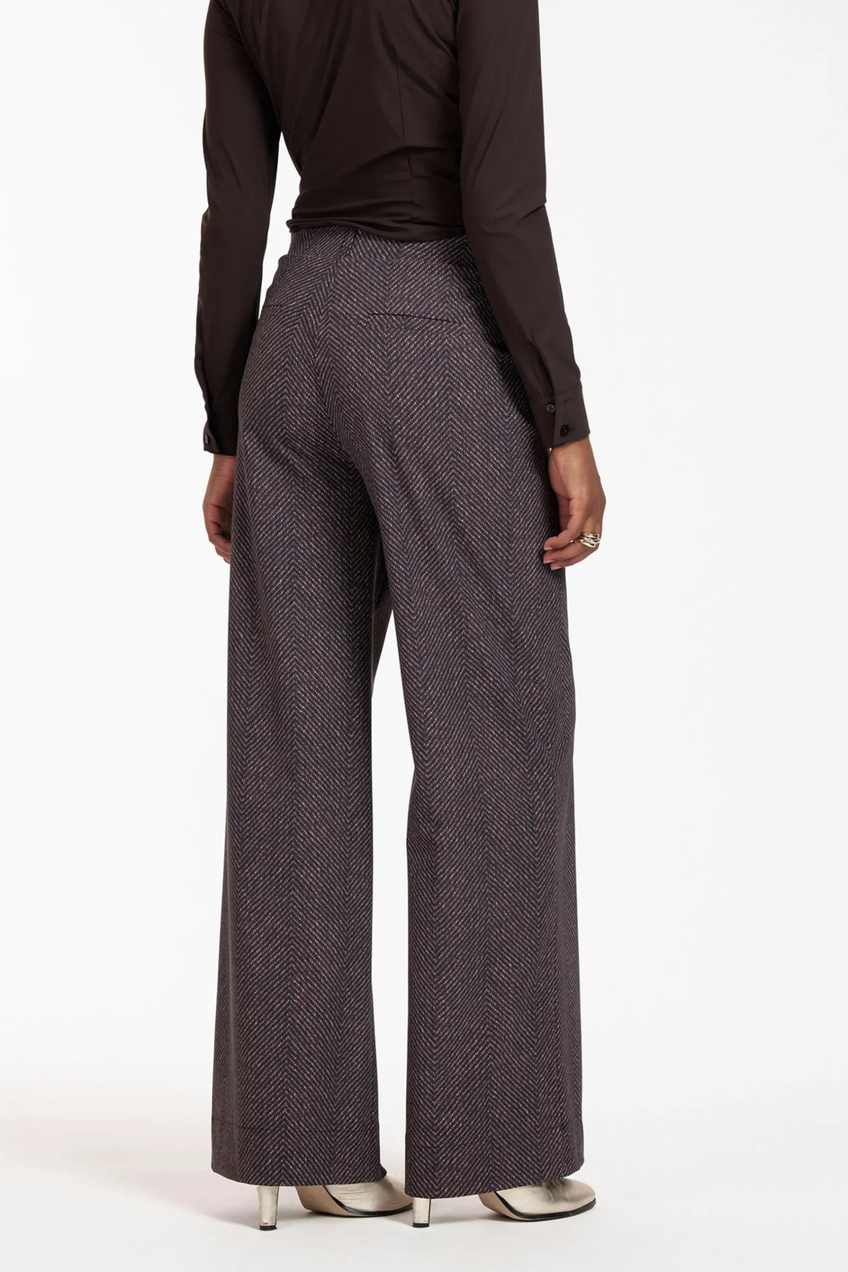 Lexie herringbone trousers -|Studio Anneloes Discount