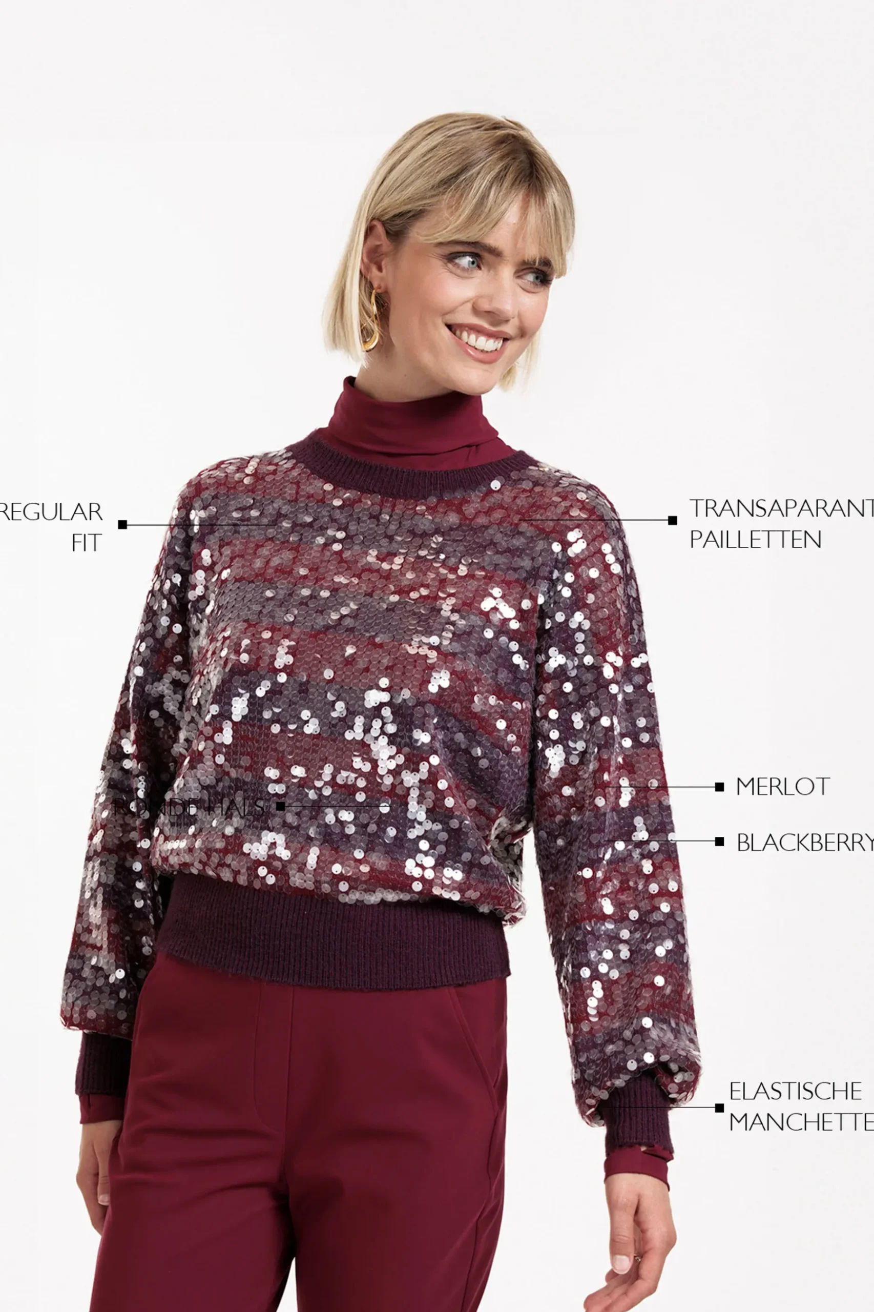 Lilly sequins pullover -|Studio Anneloes Sale